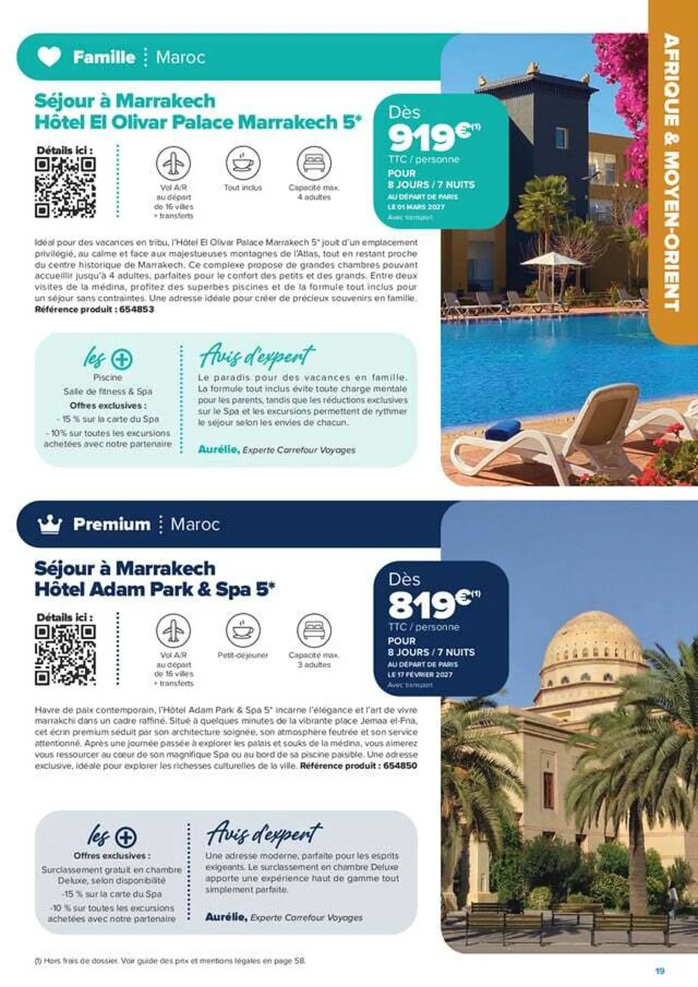 Les Créations Voyages - Rêvé par vous, créé par nous du 1 septembre au 31 mars 2027 - Catalogue page 19