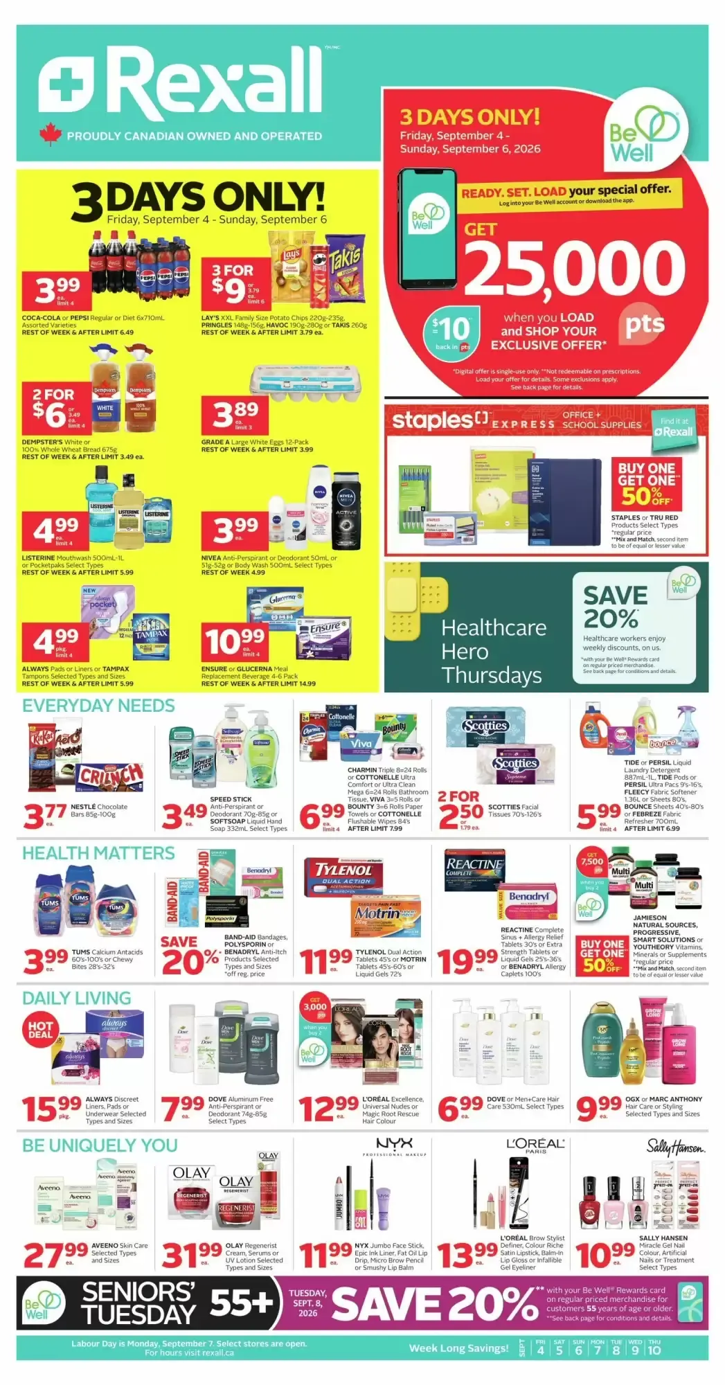 Rexall flyer week 36 from September 4 to September 10 2026 - flyer page 1