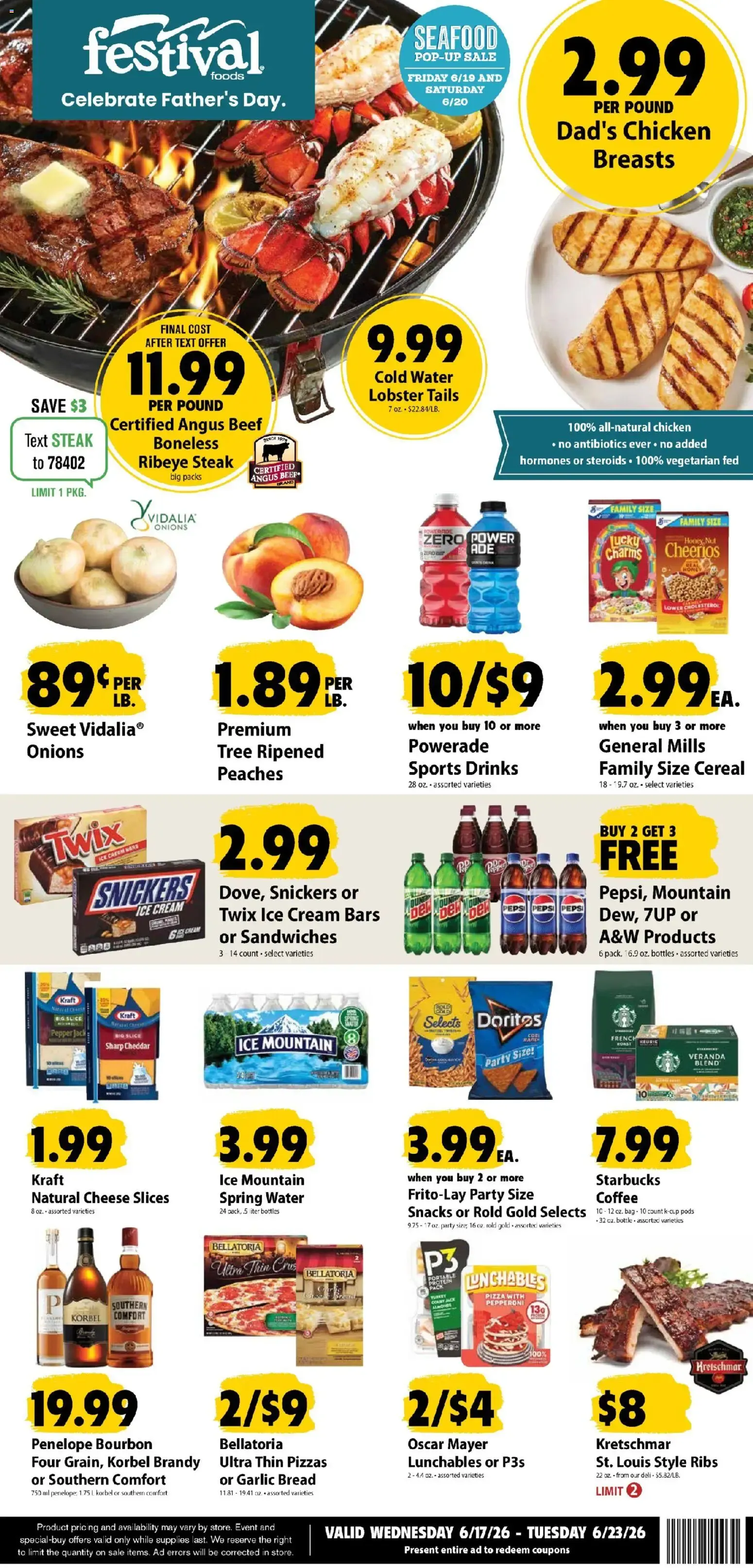 Weekly ad Festival Foods Weekly Ad from 06/17/2026 - Flyer from June 17 to June 23 2026 - Page 1