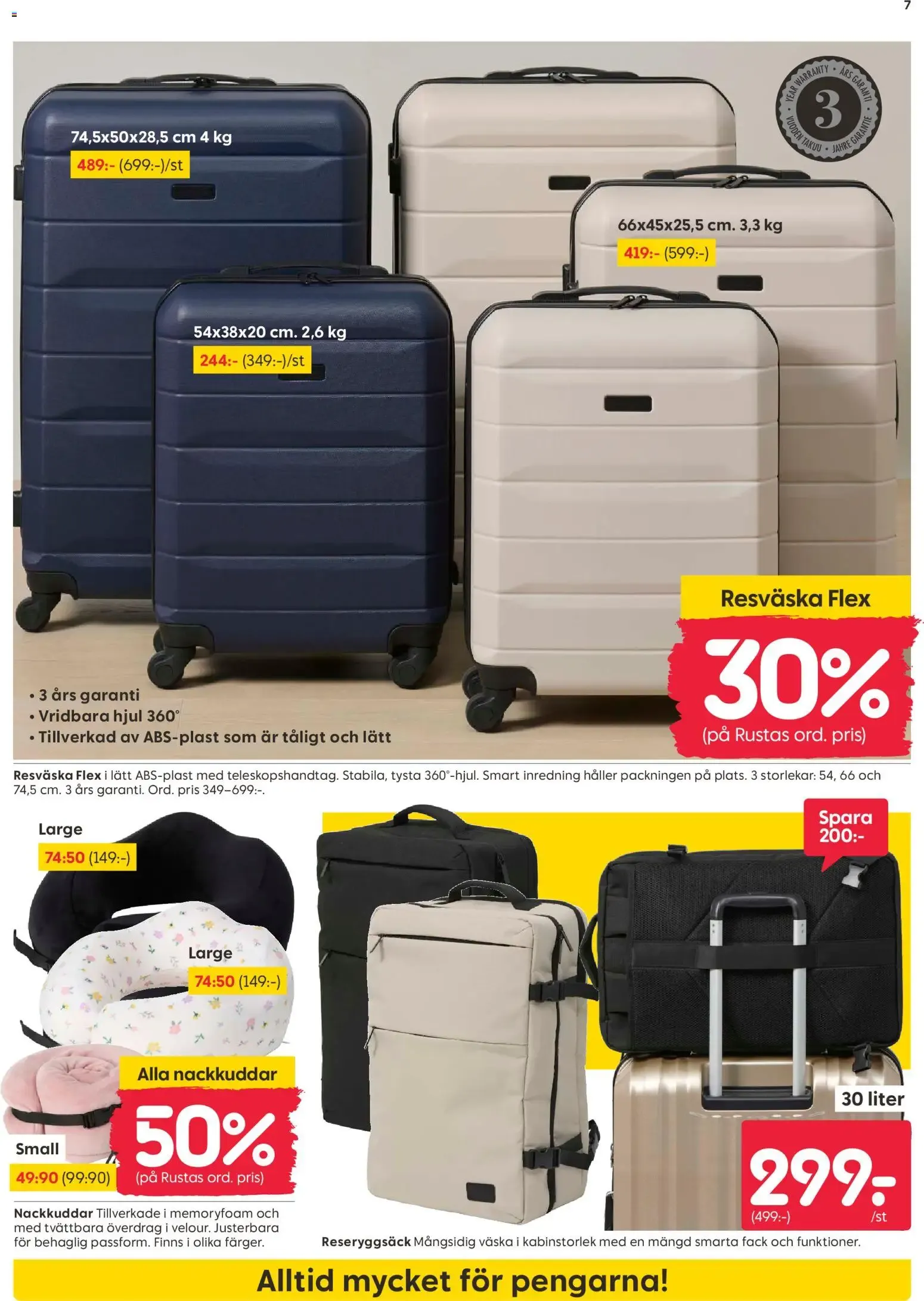 Rusta erbjudanden från 20/07/2026 - 26/07/2026 > Reklamblad nuvarande rabatter från 20 juli till 26 juli 2026 - Reklamblad sidor 7
