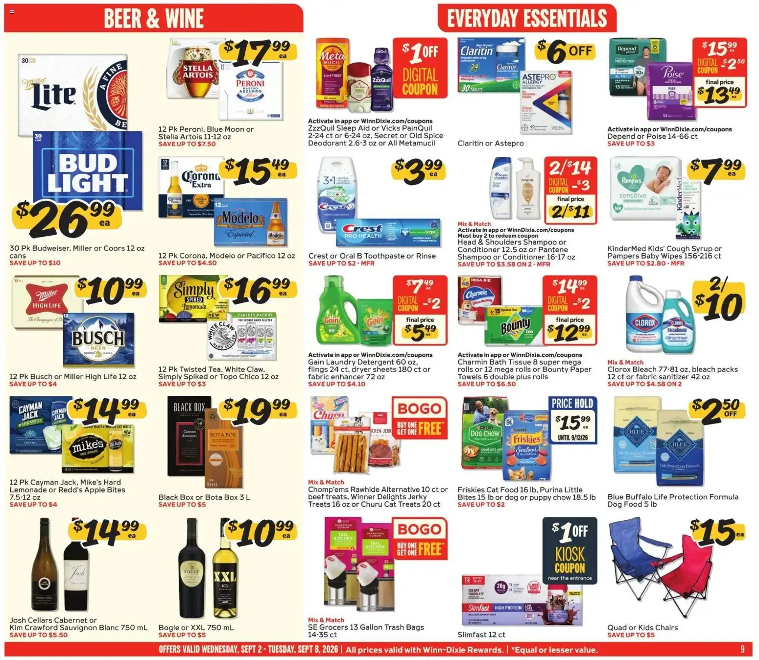 Weekly ad Winn Dixie Weekly Ad (09/02 - 09/08 2026) - Flyer from September 2 to September 8 2026 - Page 9
