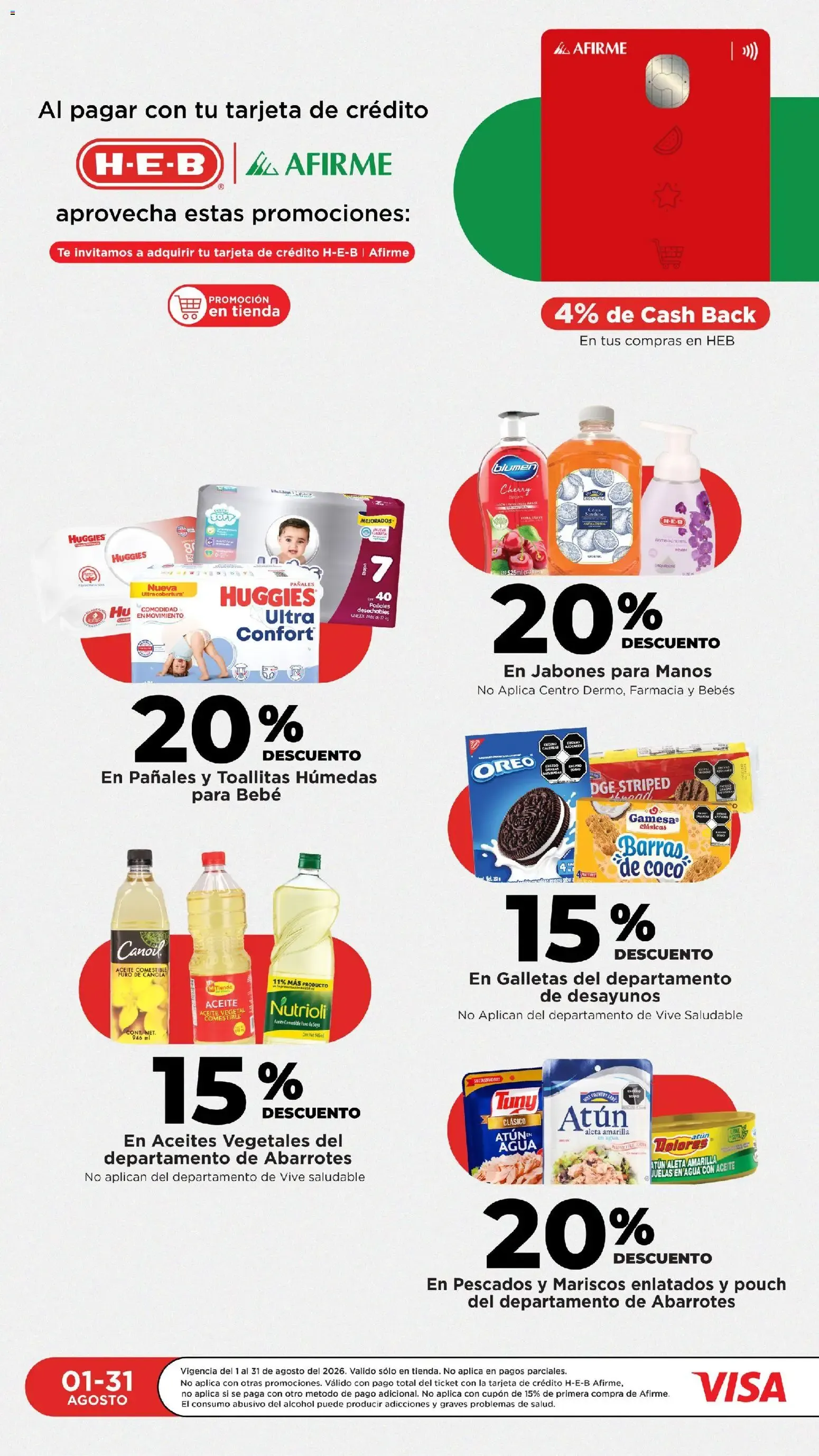 Catálogo de H-E-B folleto Los precios hoy están bajos (04/08/2026 - 06/08/2026) - catálogo en línea 4 de agosto al 6 de agosto 2026 - Pagina 4