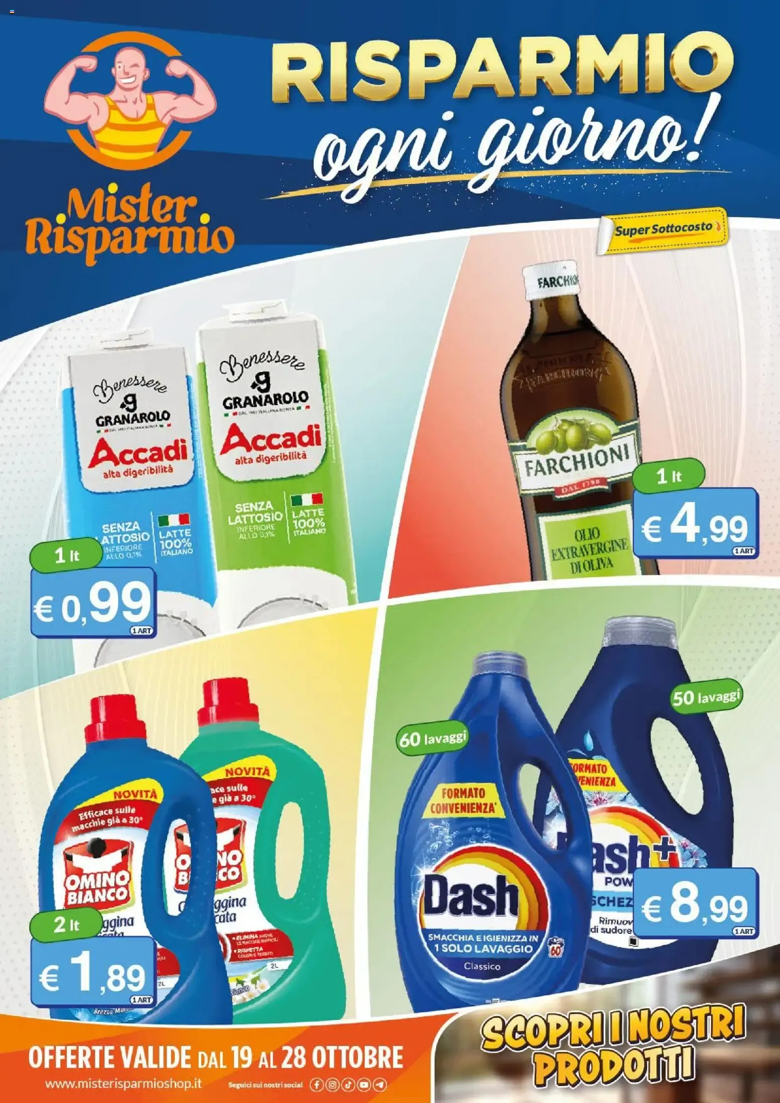 Mister Risparmio volantino dal 19/10/2026 - online Offerte