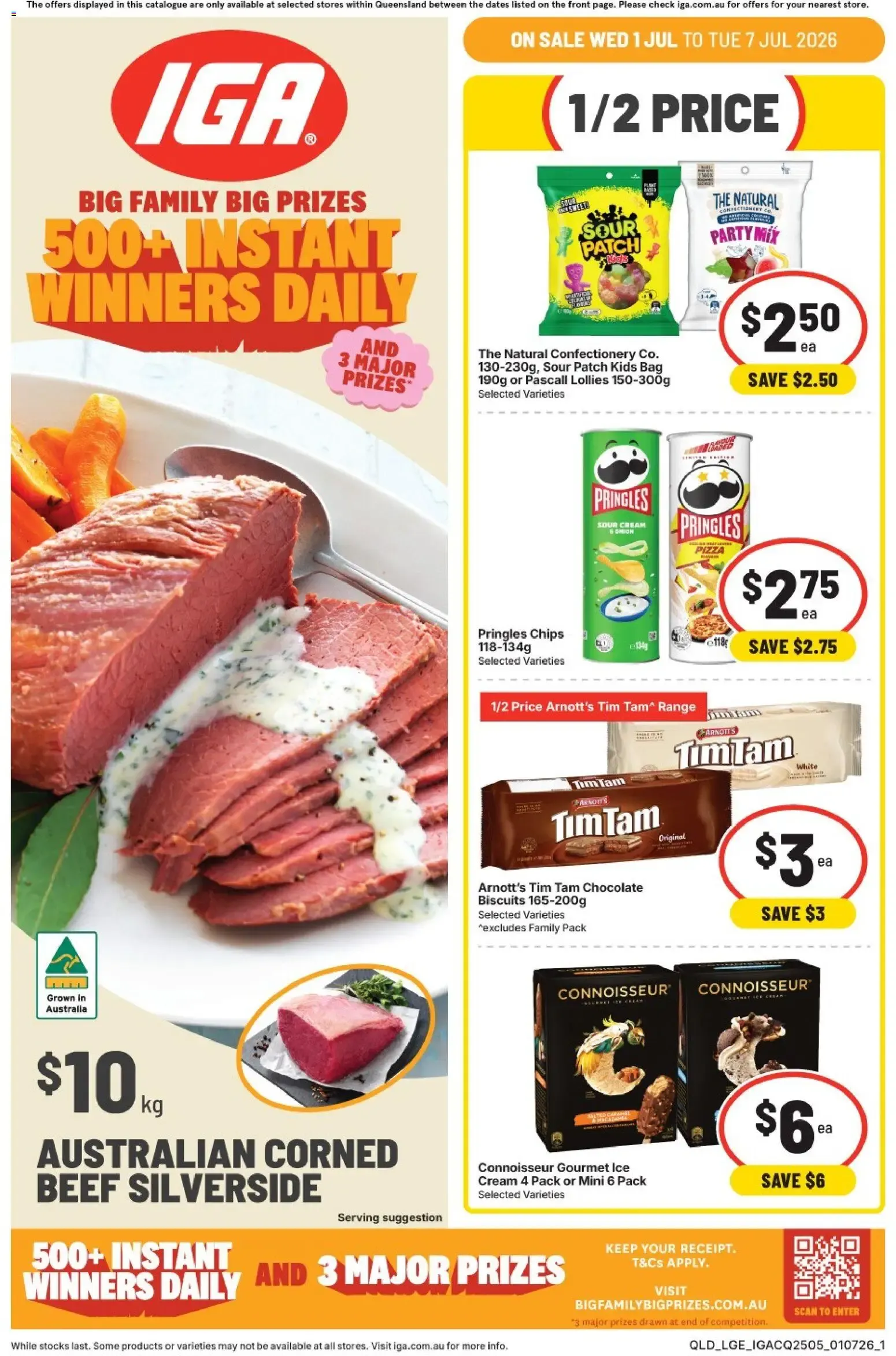 IGA Big Family Big Prizes - 500+ Instant Winners Daily - Catalogue valid from 1 July to 7 July 2026 - page 1