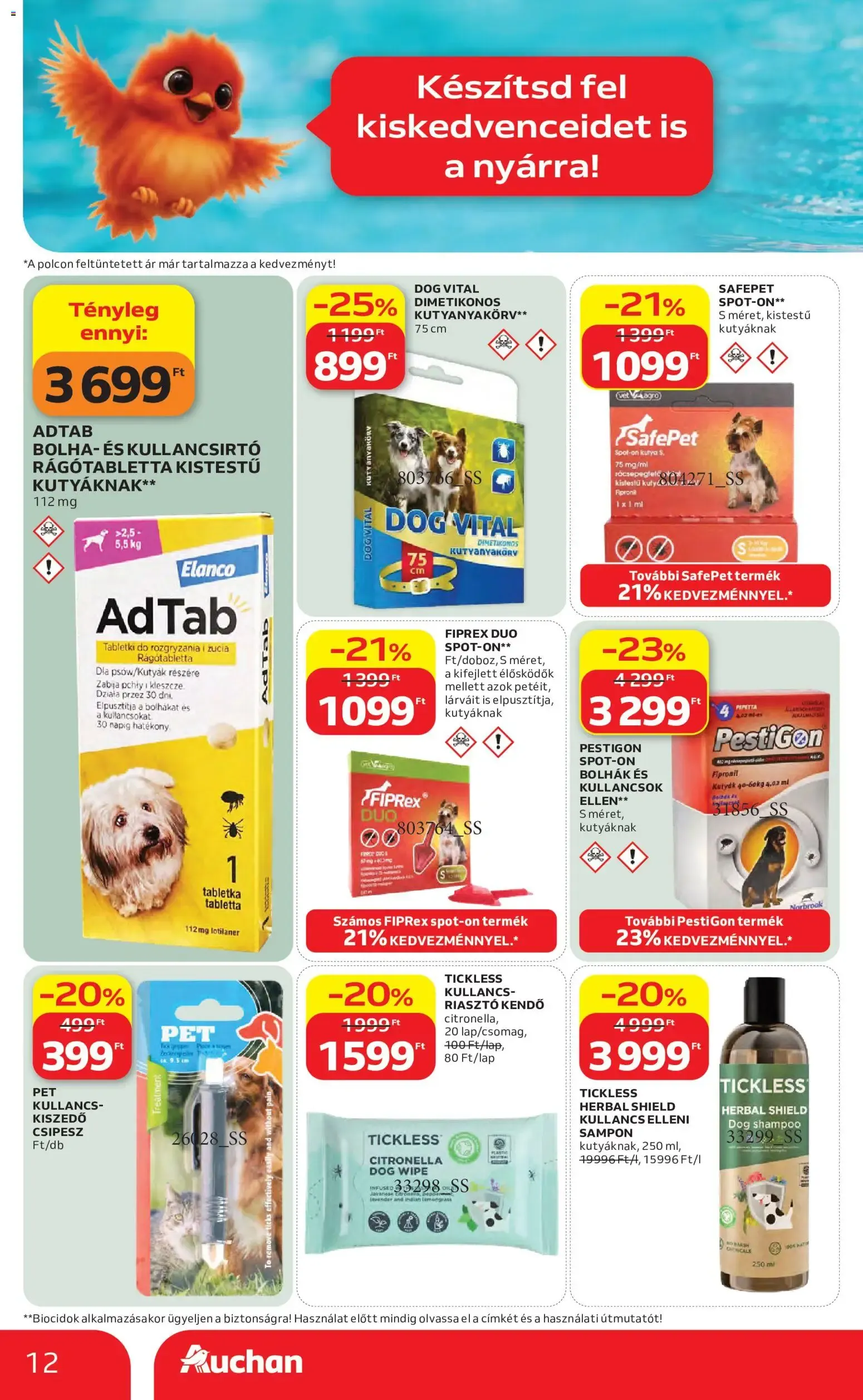 Katalógus Auchan Nyári extra ajánlataink - 2026.06.11. -tól/töl > akció, lapozható szórólap 🛍️ június 11.-tól július 1.-ig 2026. - Oldal 12