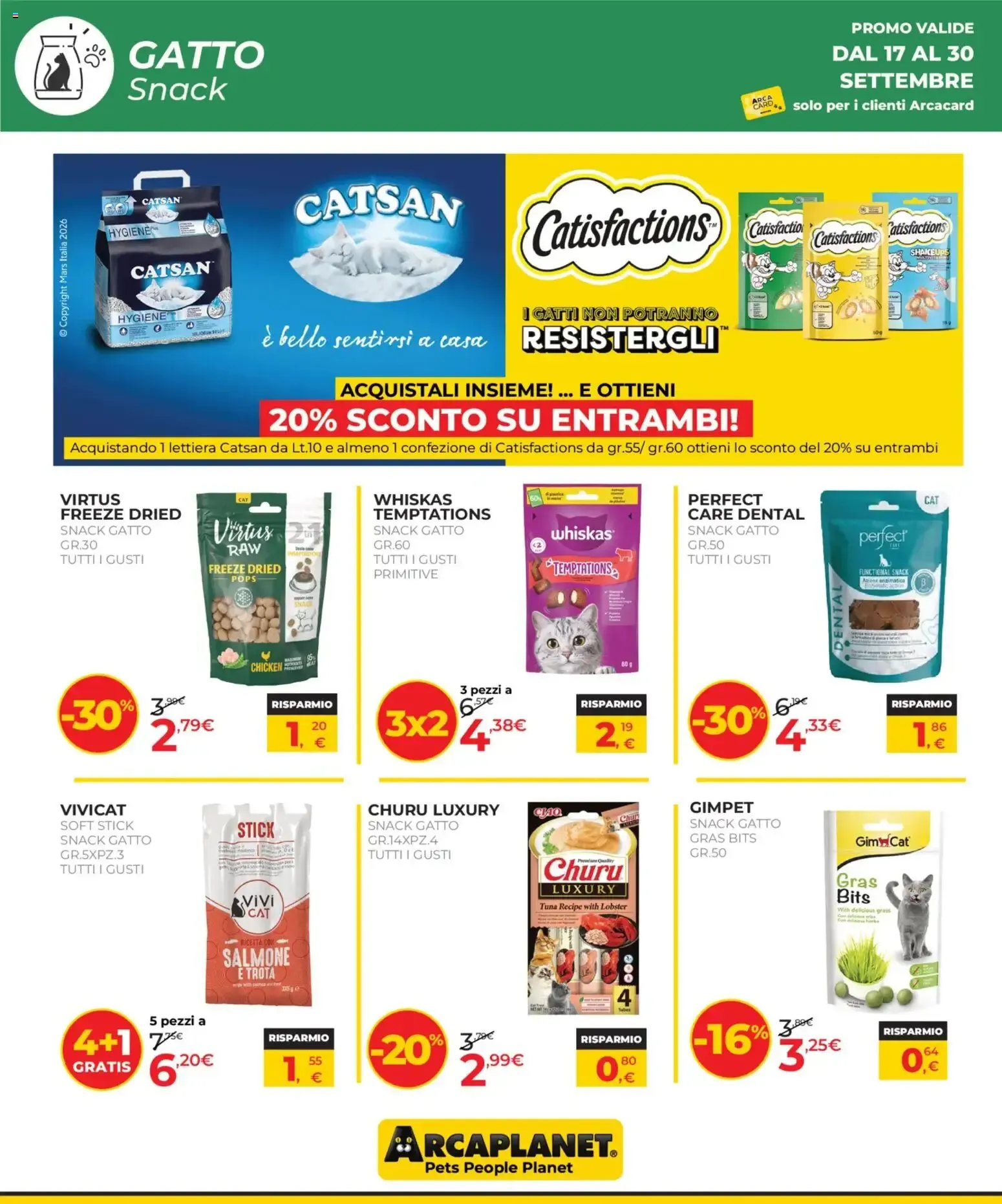 Arcaplanet volantino dal 17/09/2026 - online Offerte da 17 settembre a 30 settembre di 2026 - Pagina del volantino 10