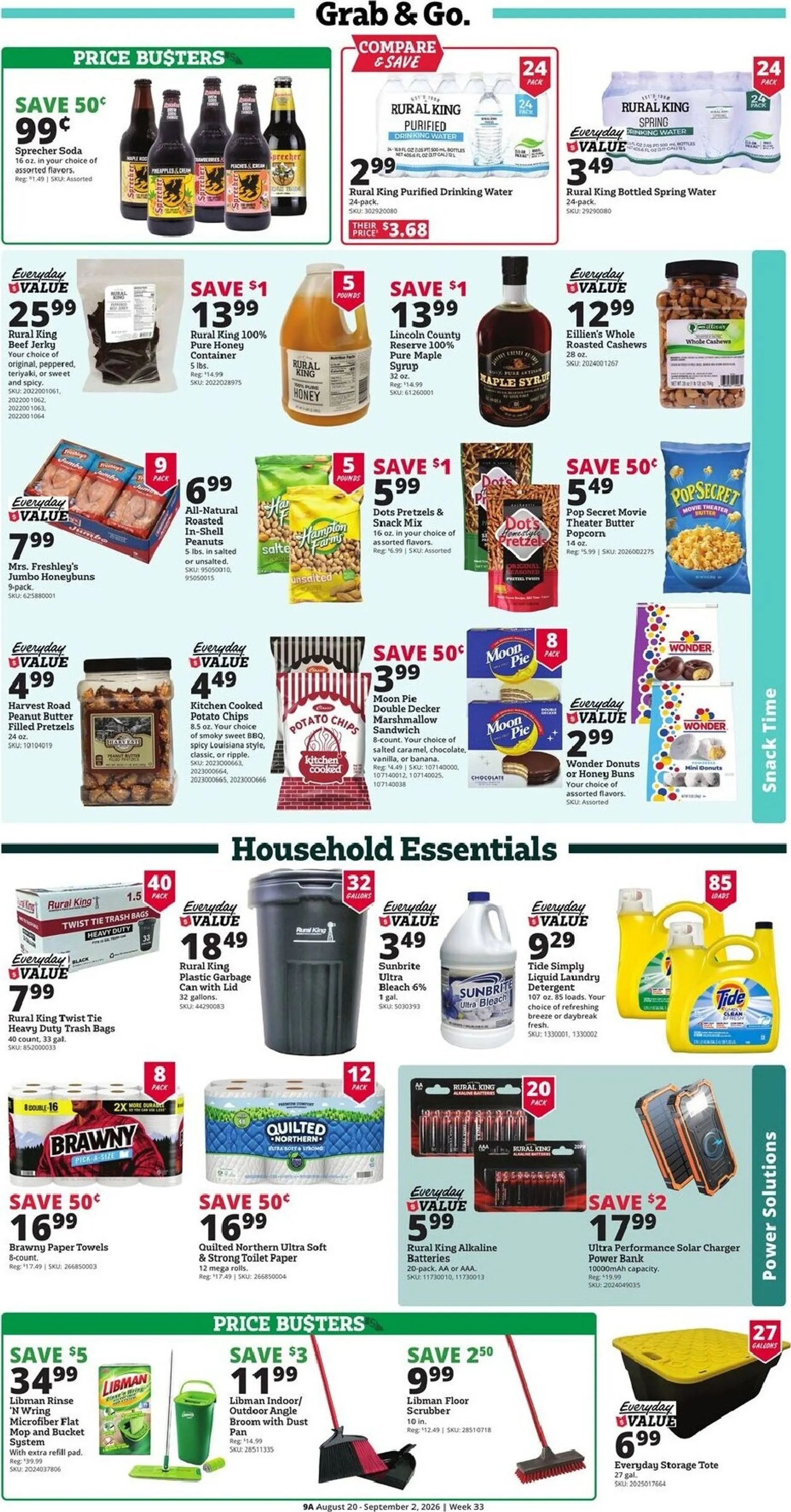 Weekly promotion Current Rural King leaflet valid from Thursday 08/20/2026 to Wednesday 09/02/2026 spanning from August 20 to September 2 2026 - Page 9 for Catalogue 365