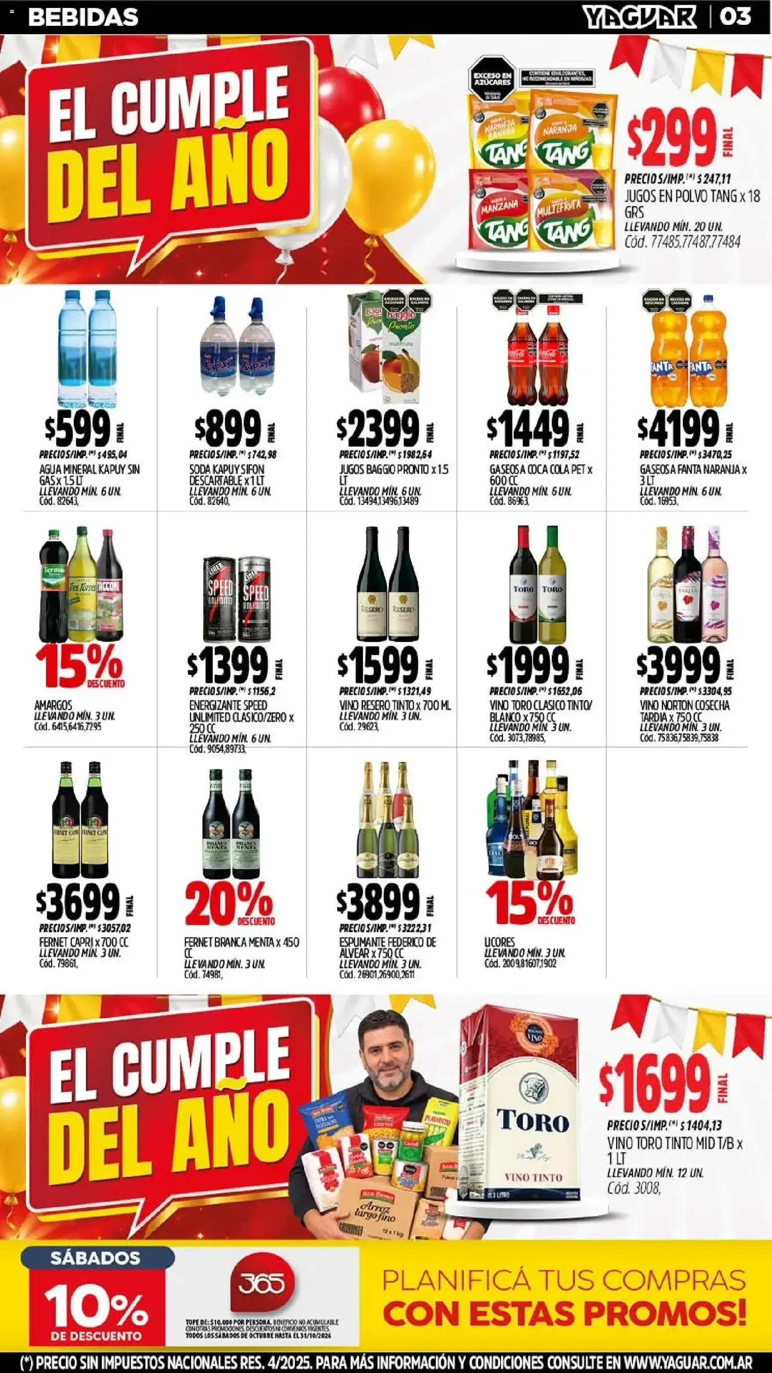 Ofertas de Yaguar - Oferta Semanal Chaco del 19/10/2026 - 24/10/2026 19 de octubre al 24 de octubre 2026 - Página 4 del catálogo