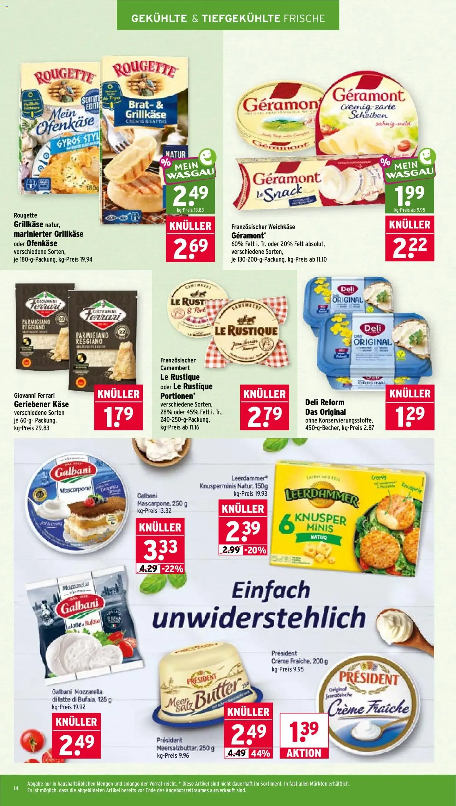 Wasgau Prospekt (ab 22.06.2026) zum Blättern von 22. Juni bis 27. Juni 2026 - Prospekt seite 14