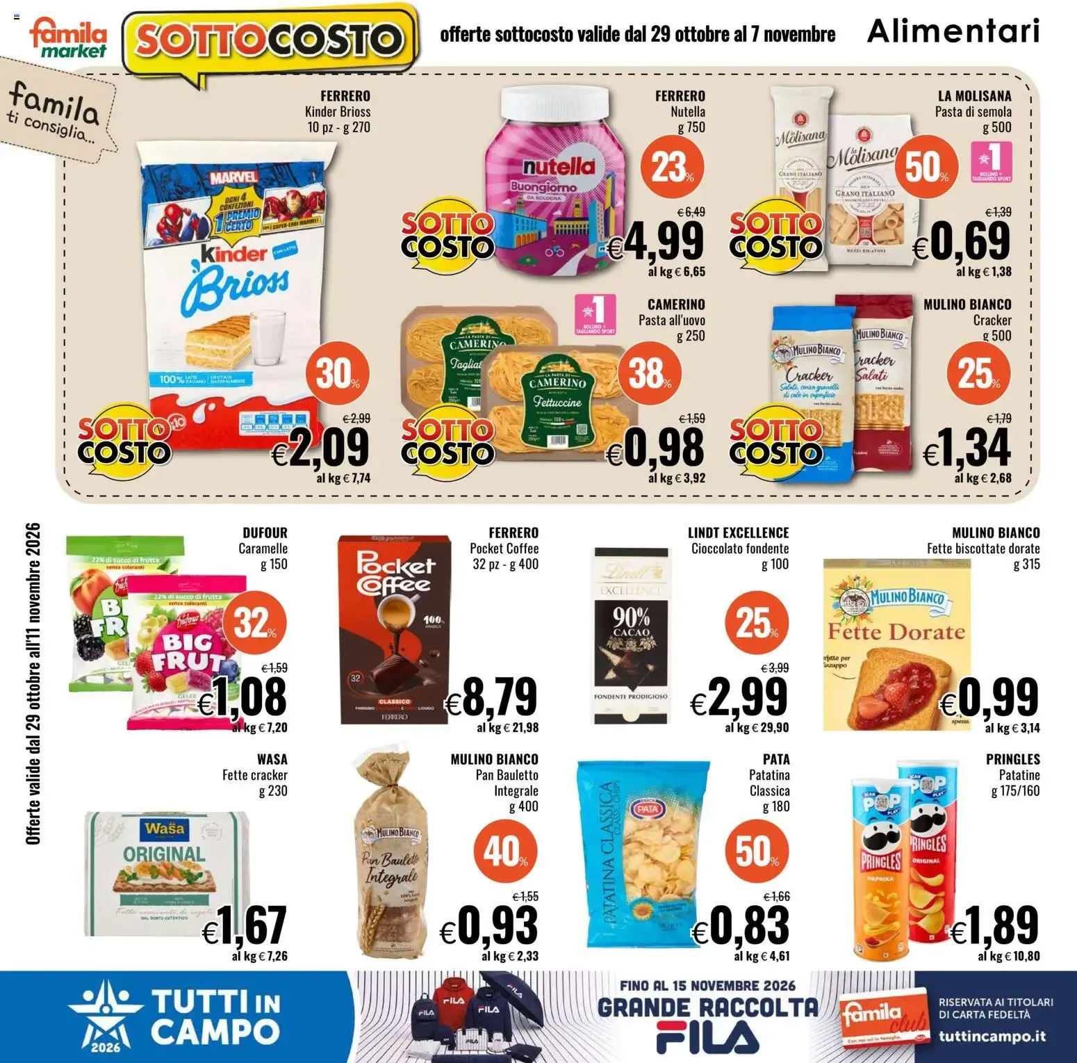 Nuovo Famila volantino Market dal 29/10/2026 > offerte anteprima 🛍️ da 29 ottobre a 11 novembre di 2026 - Pagina del volantino 6