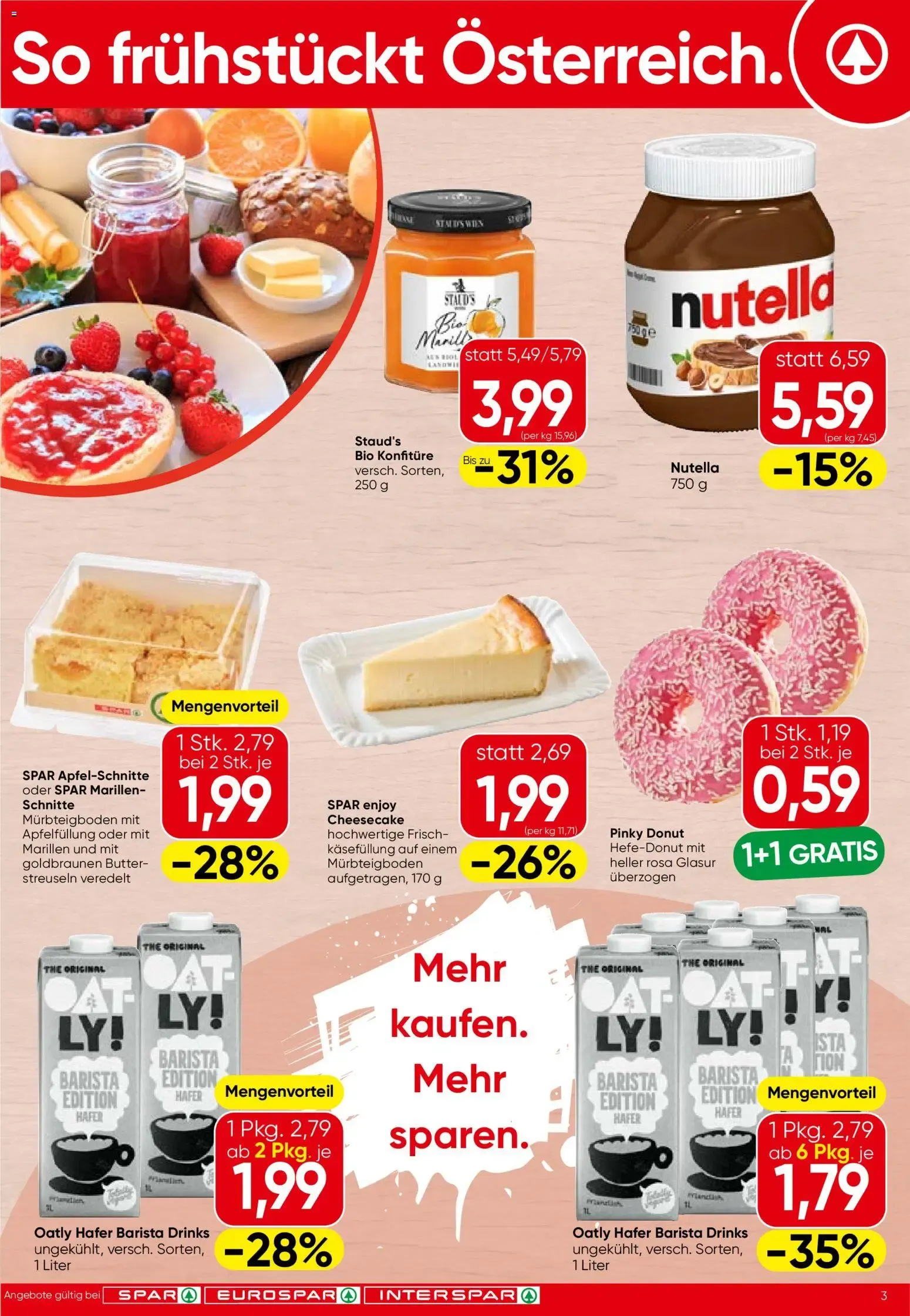 Spar - Flugblatt (27.08.2026) - Angebote und Prospekt von 27. August bis 9. September 2026 - Flugblätt seite  3