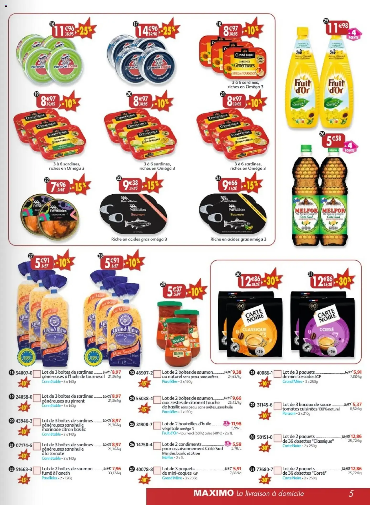 Maximo L'ÉPICERIE à domicile - Août 2026 du 17 juillet au 23 août 2026 - Catalogue page 5