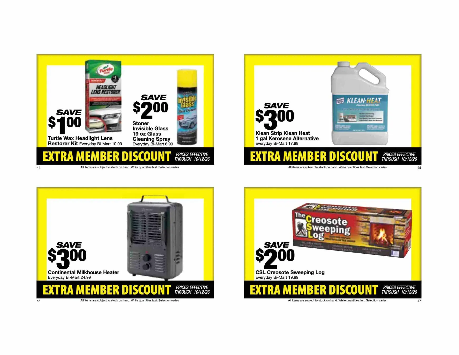 Weekly ad Future Bi-Mart - Extra member discount flyer valid from Thursday 10/01/2026 to Monday 10/12/2026 from October 1 to October 12 2026 - Page 13