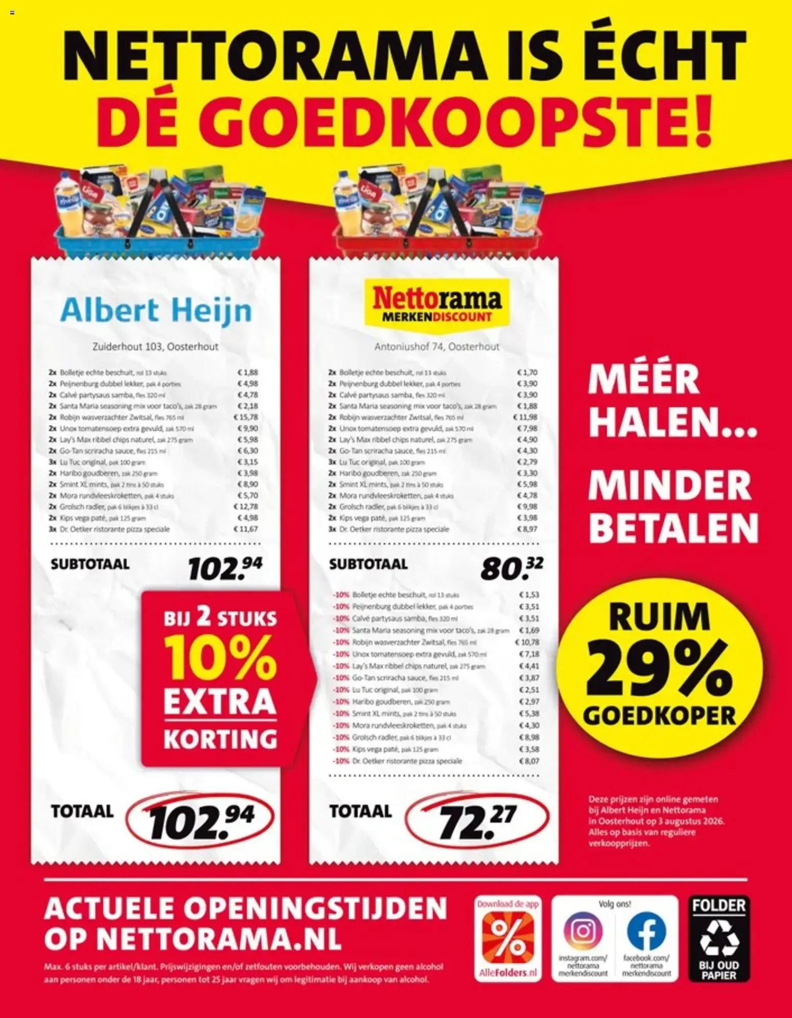 Nettorama Merkendiscount - Discount Prijs! Extra Lang Laag! van 17 augustus tot 23 augustus 2026 - Folder pagina 36
