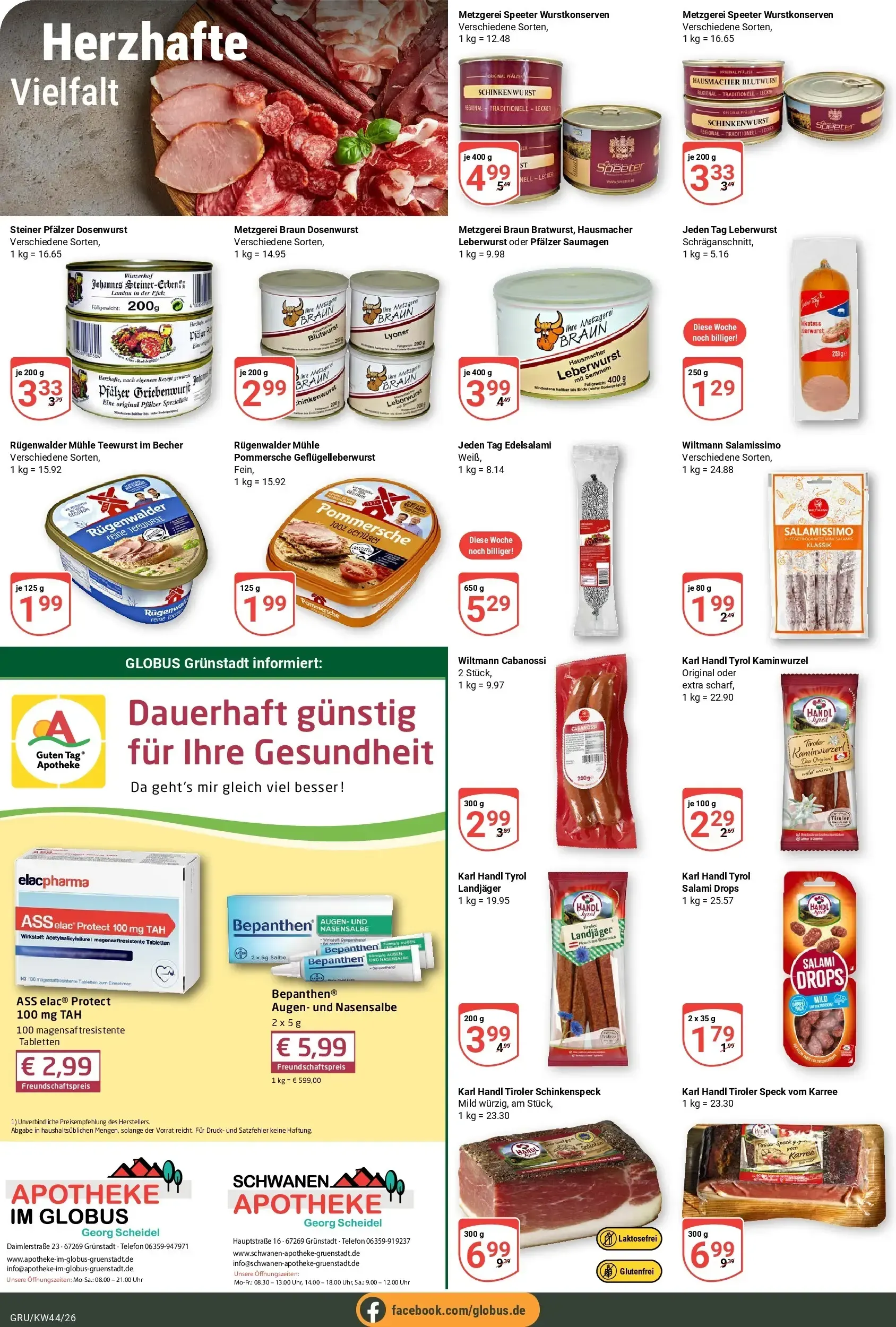 Globus - Grünstadt Prospekt – von Montag 26.10.2026 bis Samstag 31.10.2026 von 26. Oktober bis 31. Oktober 2026 - Prospekt seite 12