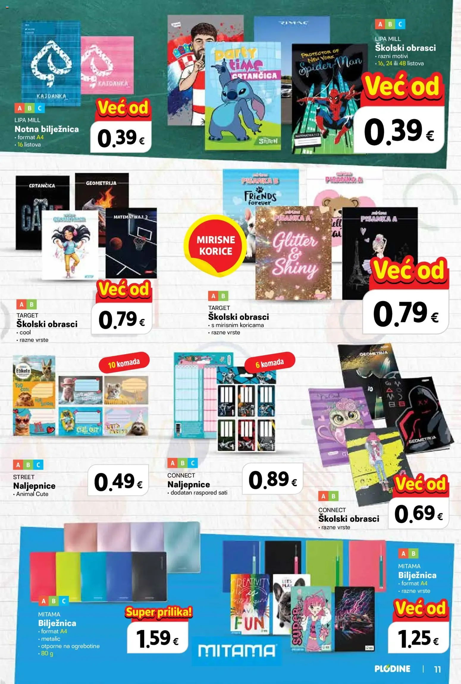 Katalog Plodine: Spremni za školu, uz velike uštede! od 13. kolovoza do 23. rujna 2026. - Pregled Stranica 11