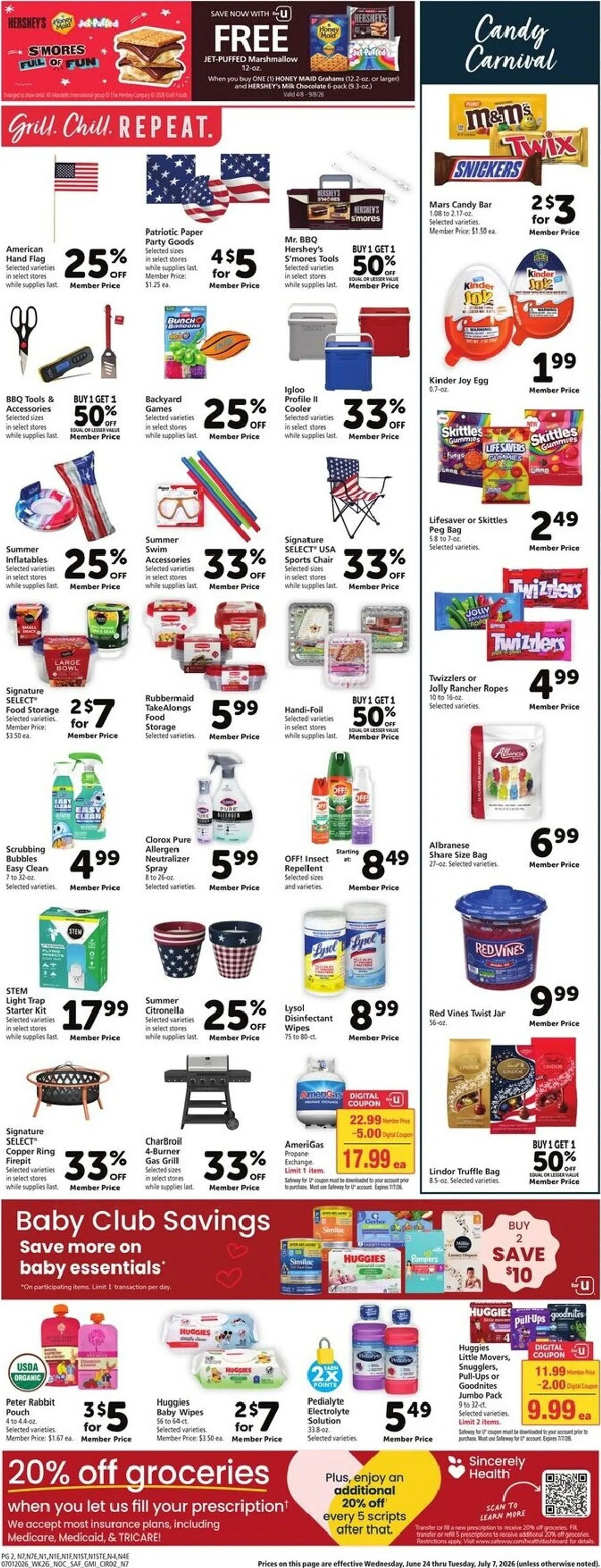 Weekly ad Current Safeway leaflet valid from Wednesday 07/01/2026 to Tuesday 07/07/2026 from July 1 to July 7 2026 - Page 12