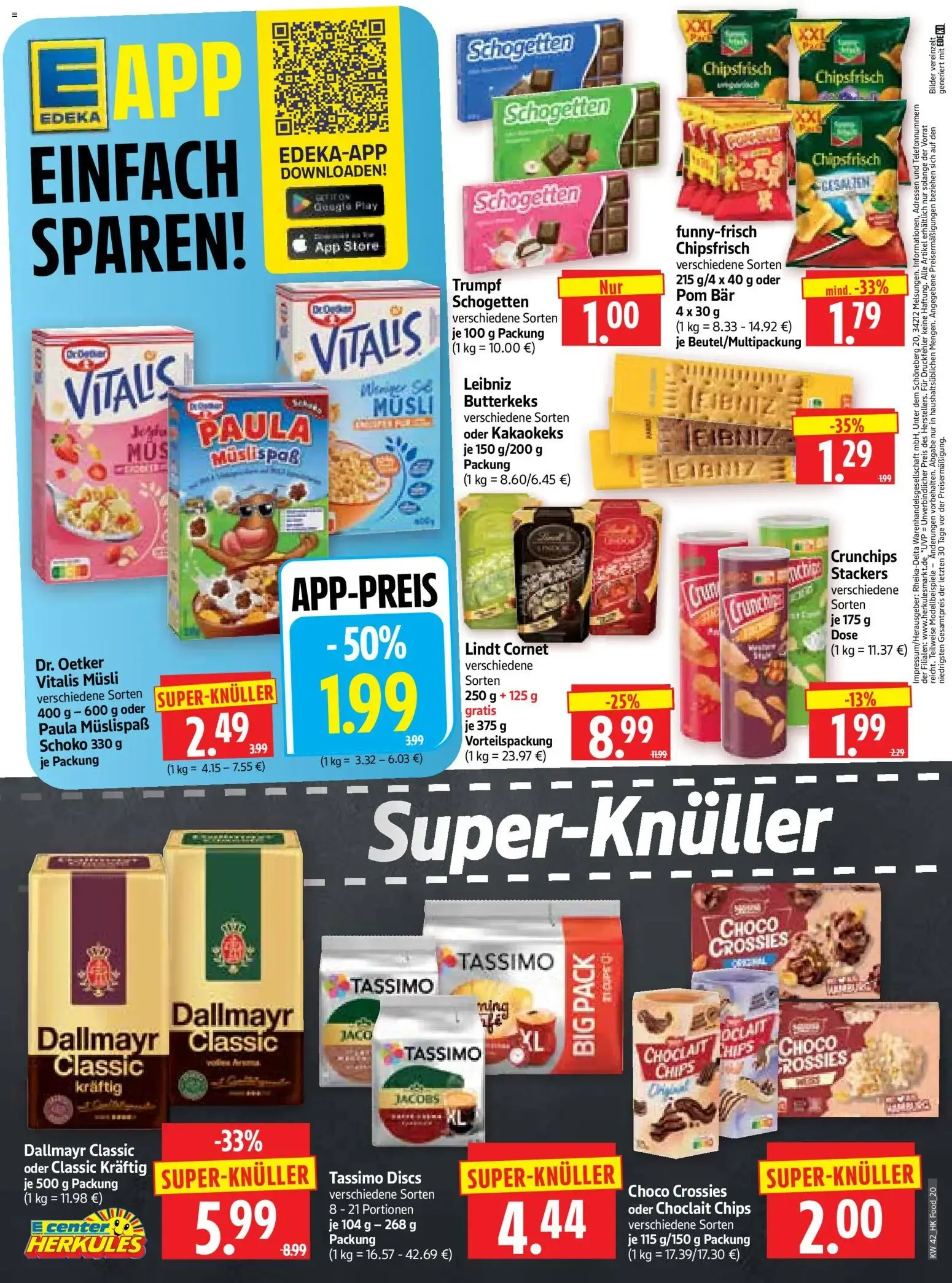 HERKULES EDEKA APP Prospekt von 12. Oktober bis 17. Oktober 2026 - Prospekt seite 20
