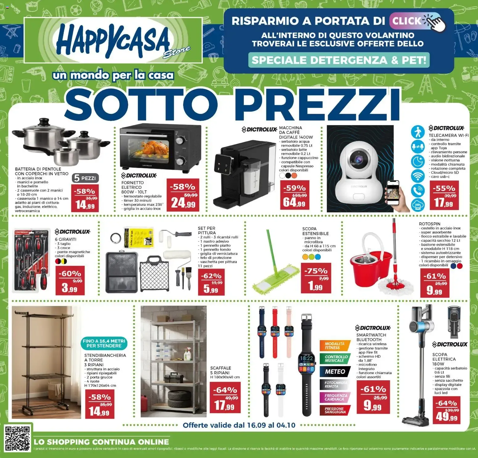 Volantino Happy Casa: Sotto Prezzi da 16 settembre a 4 ottobre di 2026 - Pagina del volantino 1