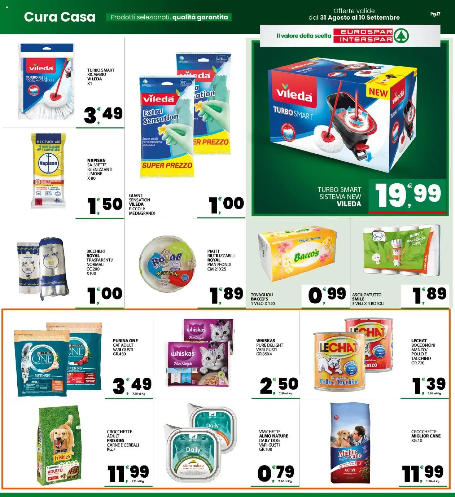 Eurospar Interspar - La Spesa Conveniente da 31 agosto a 10 settembre di 2026 - Pagina del volantino 17