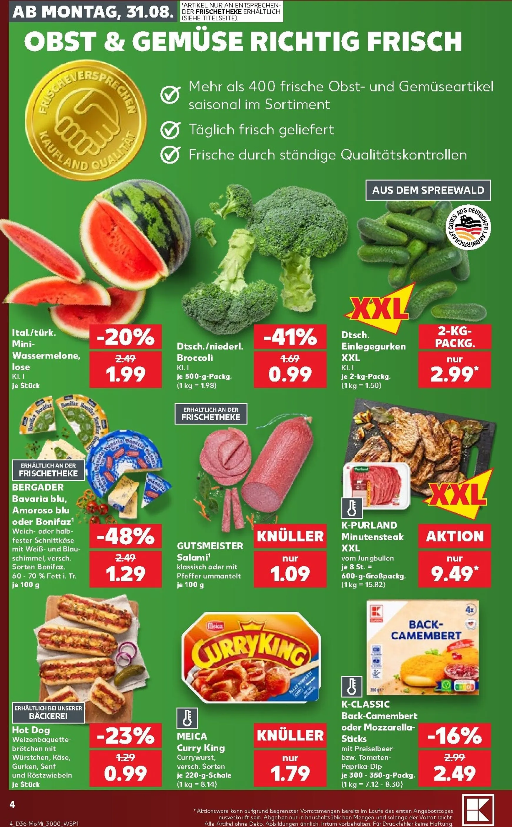Kaufland - Richtig Sparen Prospekt – von Montag 31.08.2026 bis Mittwoch 02.09.2026 von 31. August bis 2. September 2026 - Prospekt seite 4