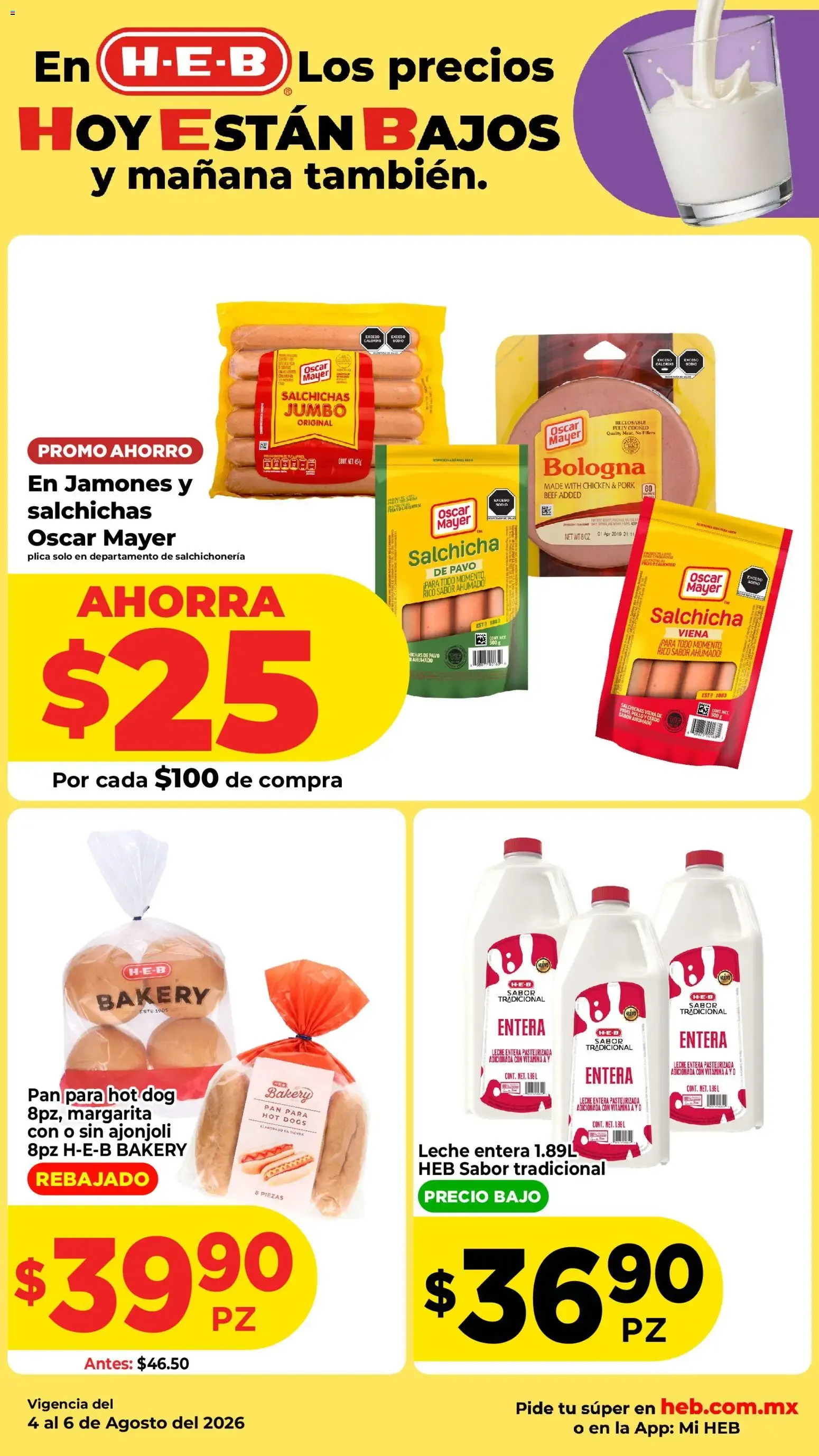 Catálogo de H-E-B folleto Los precios hoy están bajos (04/08/2026 - 06/08/2026) - catálogo en línea 4 de agosto al 6 de agosto 2026 - Pagina 3