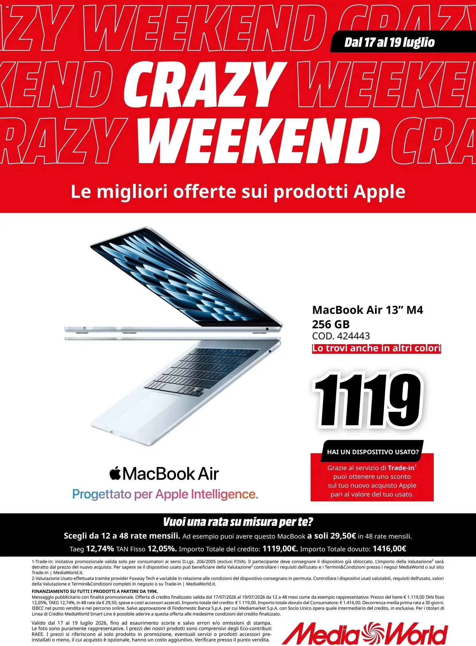 Nuovo Media World volantino Apple dal 17/07/2026 > offerte anteprima 🛍️ da 17 luglio a 19 luglio di 2026 - Pagina del volantino 5