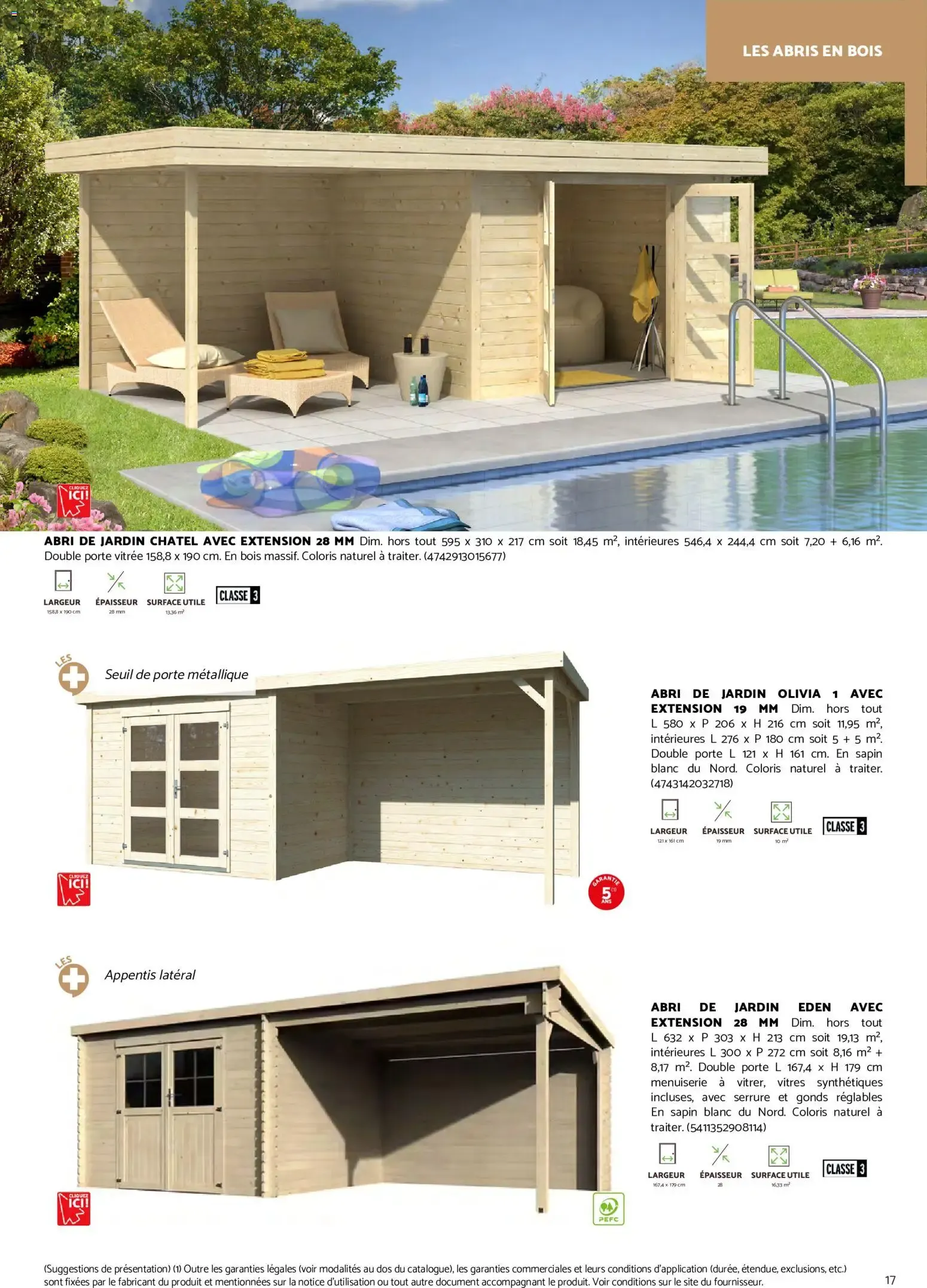 Brico Cash Catalogue abris & carports à partir du 19/08/2026 - promo en ligne du 19 août au 31 décembre 2026 - Catalogue page 17
