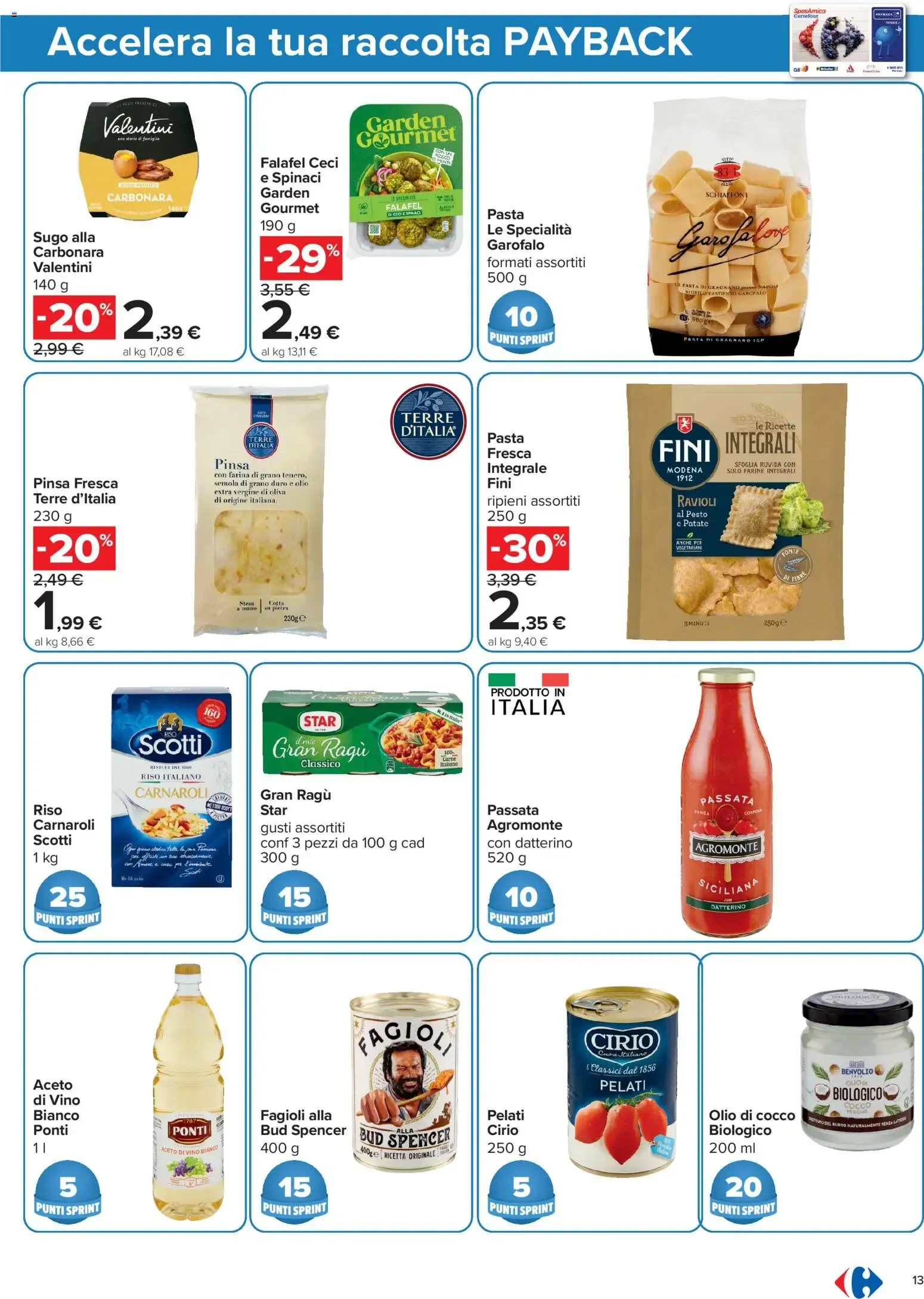 Nuovo Carrefour volantino Iper - Punti Sprint Payback dal 16/06/2026 > offerte anteprima 🛍️ da 16 giugno a 29 giugno di 2026 - Pagina del volantino 13