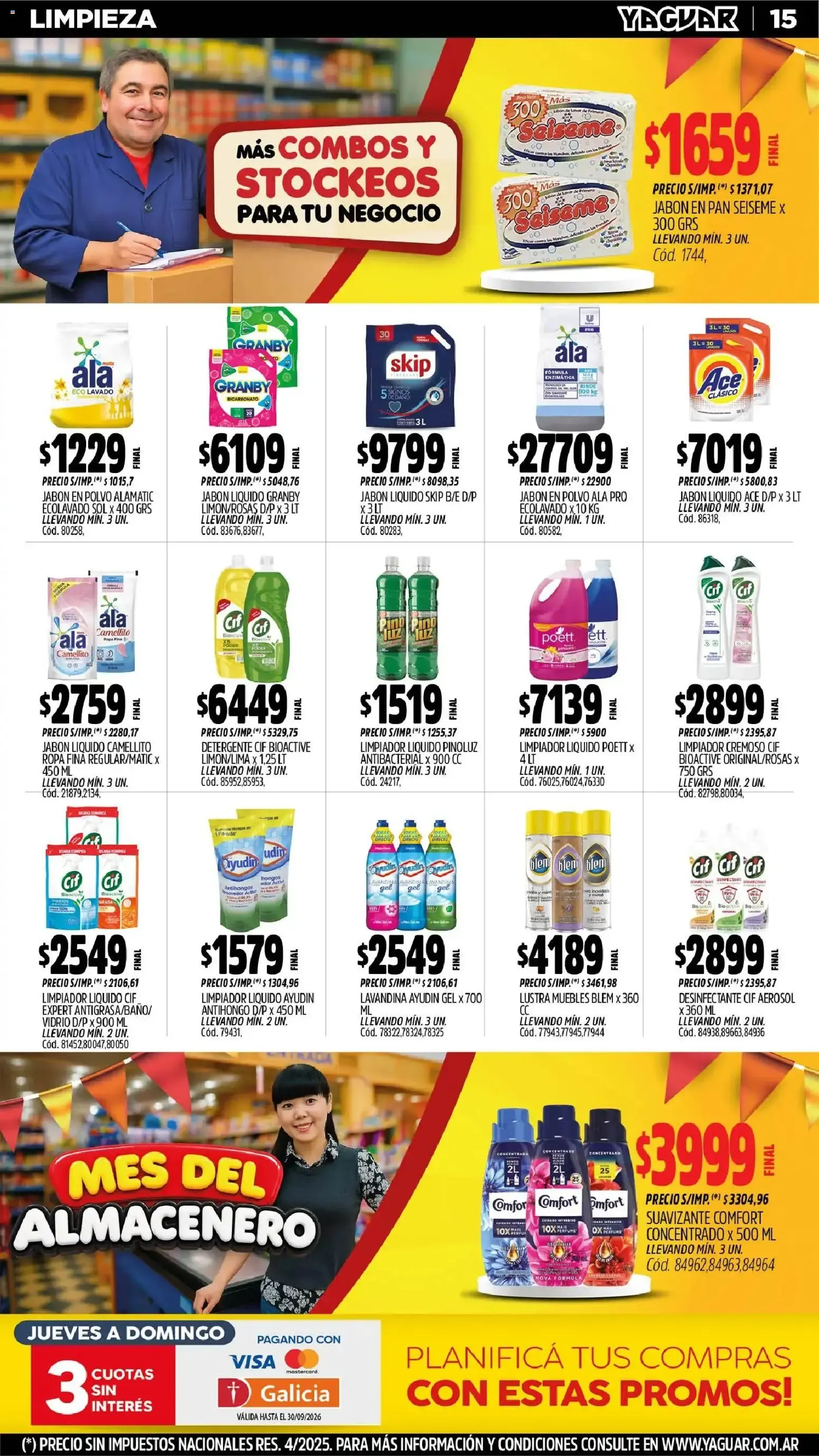Ofertas de Mayorista Yaguar - Mes del Almacenero - San Juan 31 de agosto al 5 de septiembre 2026 - Página 15 del catálogo