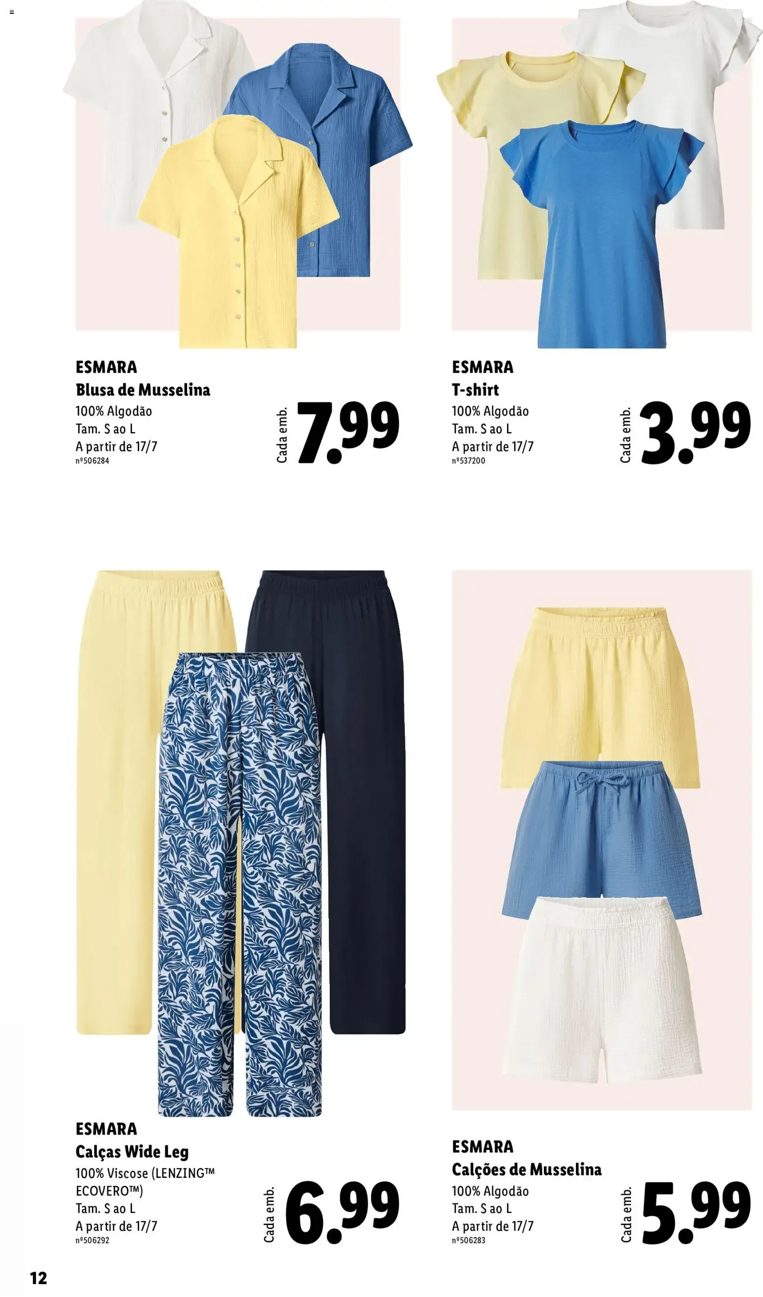Folheto Lidl Esmara Verão 2026 de 12 de junho até 23 de agosto 2026 - Pagina 12