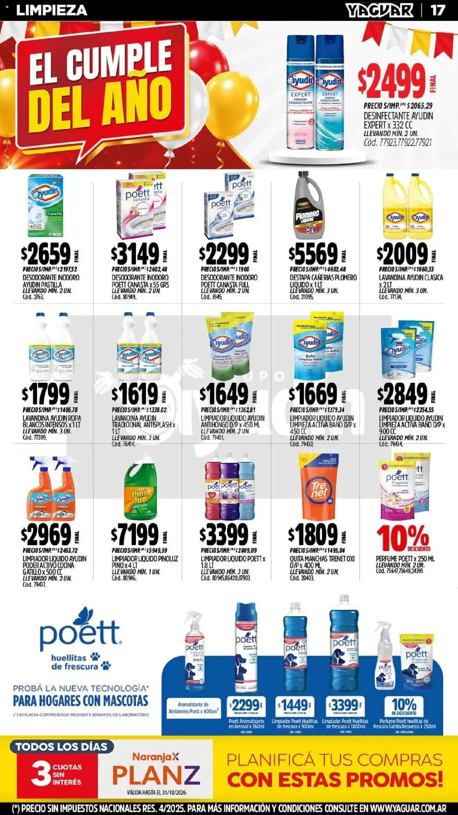 Ofertas de Yaguar - Oferta Semanal Córdoba del 26/10/2026 - 01/11/2026 26 de octubre al 1 de noviembre 2026 - Página 18 del catálogo