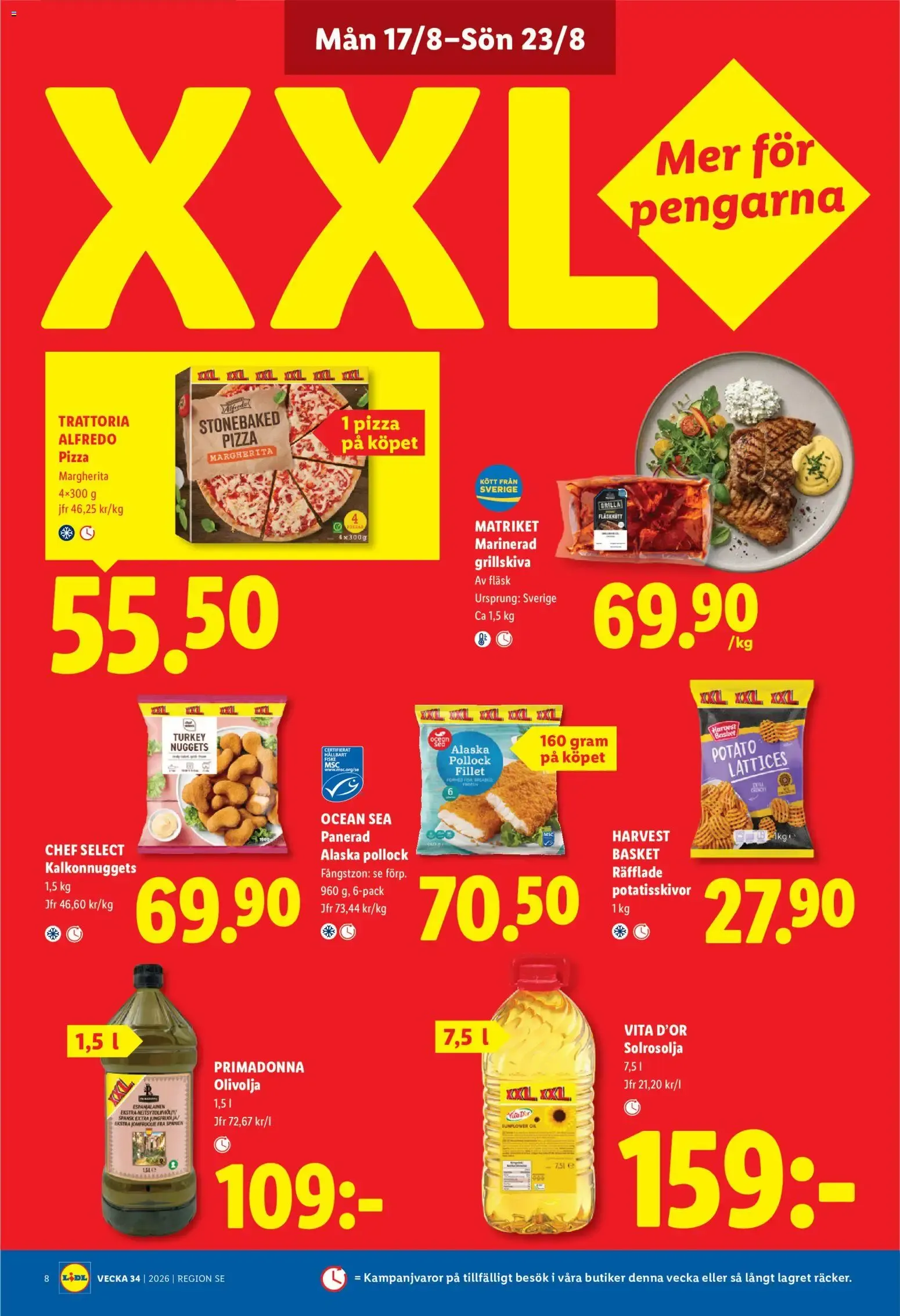 Lidl: Kvalitetssäkrade frukter och grönsaker. Det lönar sig. från 17 augusti till 23 augusti 2026 - Reklamblad sidor 9