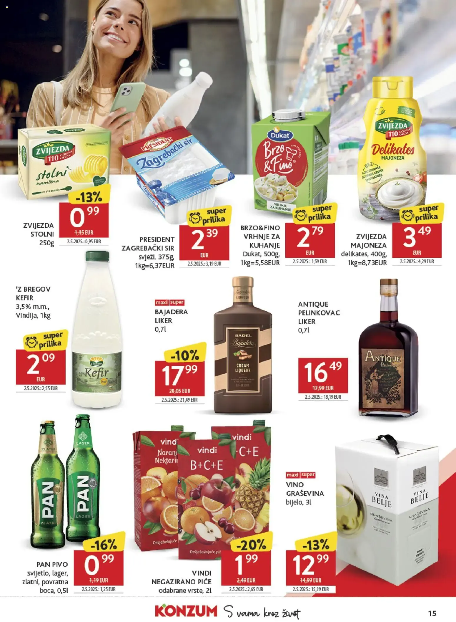 Katalog Konzum Katalog novi od 23.09.2026 na listanje > letak digitalni od 23. rujna do 29. rujna 2026. - Pregled Stranica 15
