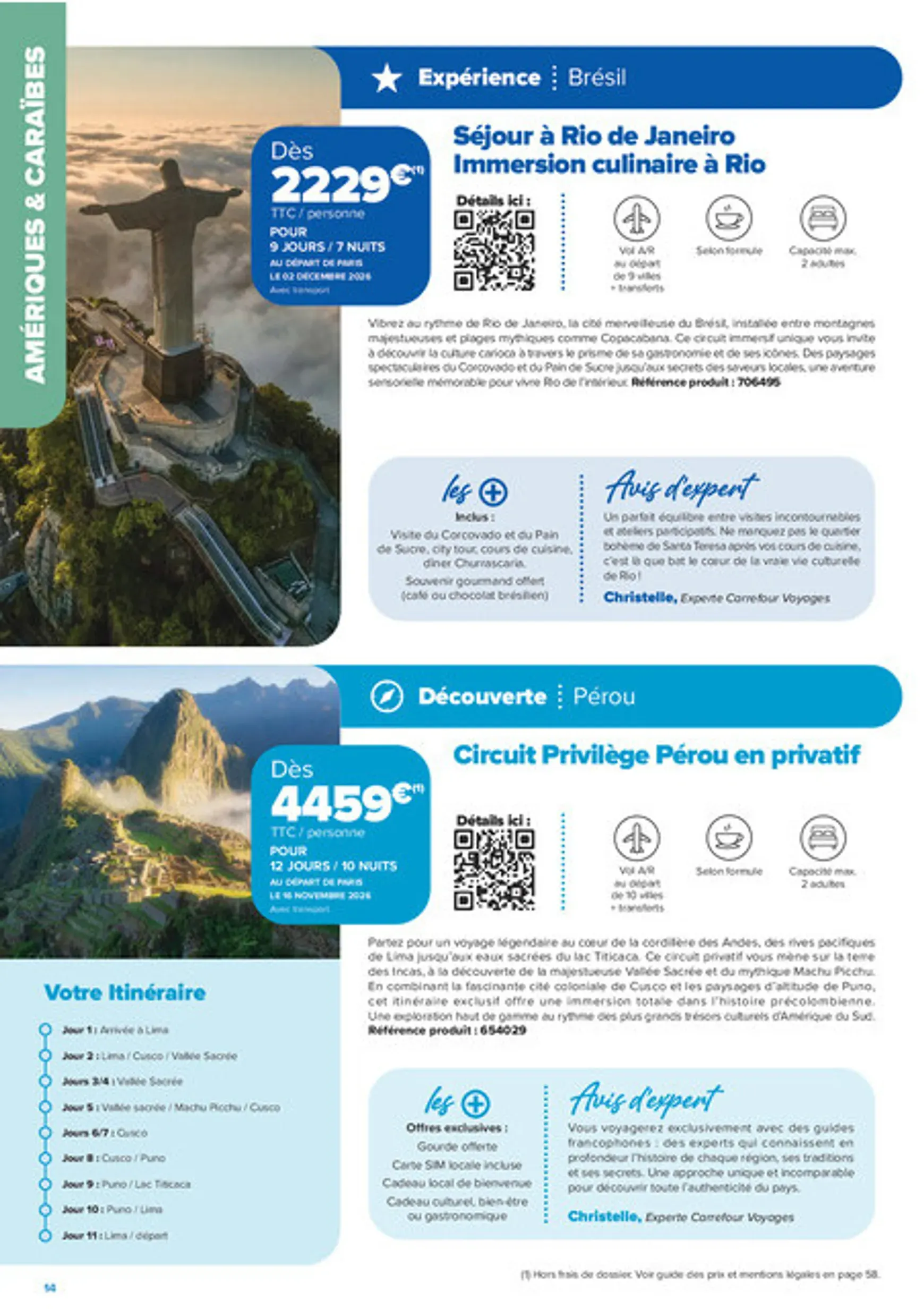 Carrefour Voyages - Créations Voyages (Automne-Hiver 2026-2027) du 1 septembre au 31 mars 2027 - Catalogue page 14