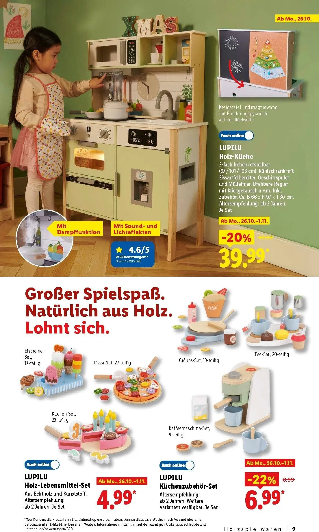 Die Magie des Schenkens lohnt sich. Entdecke zahlreiche Geschenkideen von 26. Oktober bis 24. Dezember 2026 - Prospekt seite 9