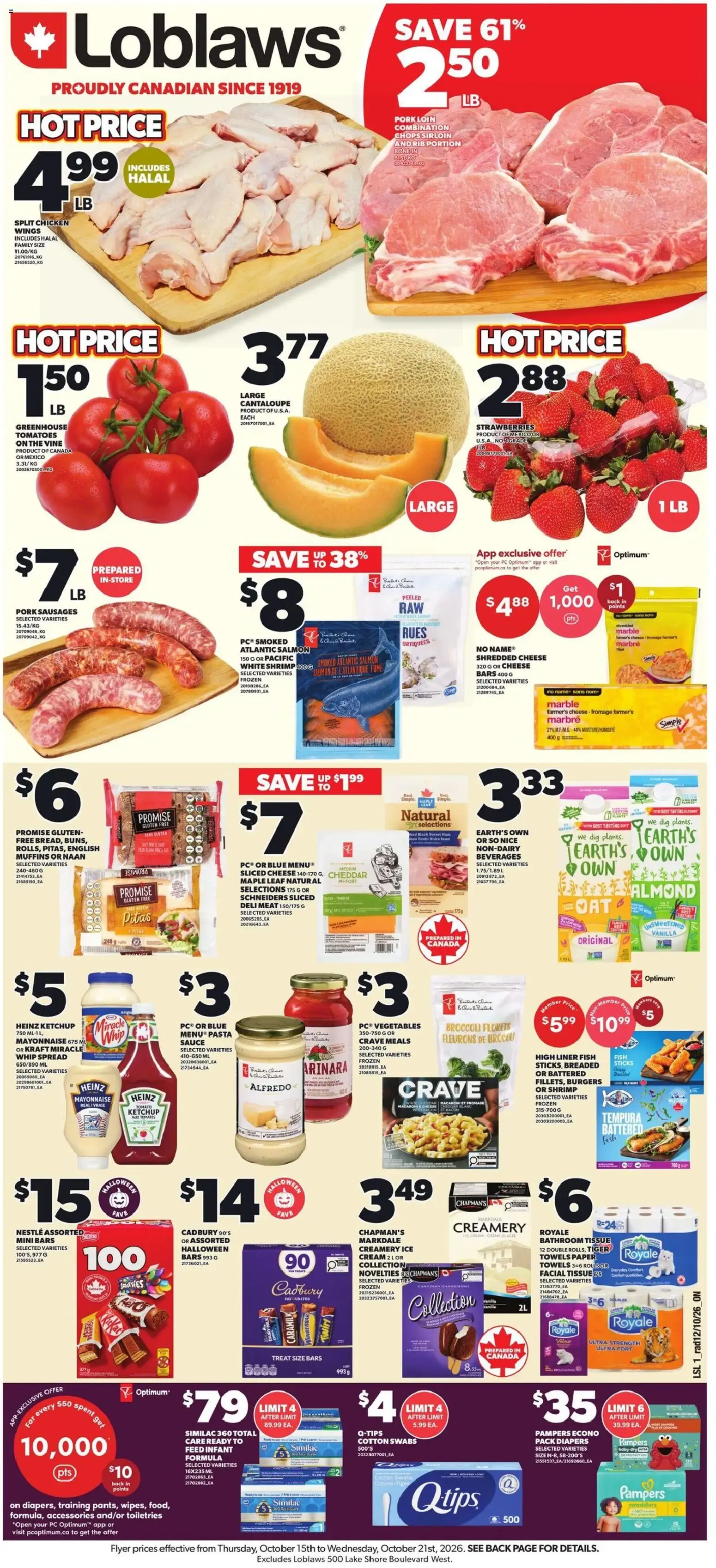 Loblaws weekly flyer / circulaire from Oct 15, 2026 > weekly specials & deals