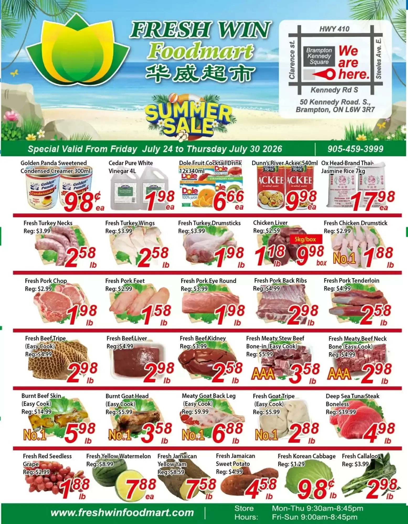 Fresh Win Foodmart flyer week 30 from July 24 to July 30 2026 - flyer page 1