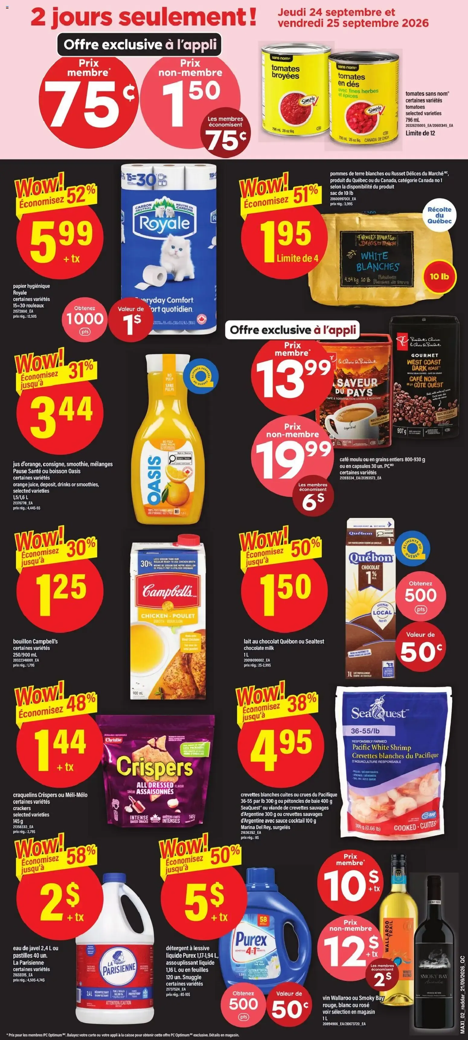 Maxi weekly flyer / circulaire from Sep 24, 2026 > weekly specials & deals from September 24 to September 30 2026 - flyer page 2