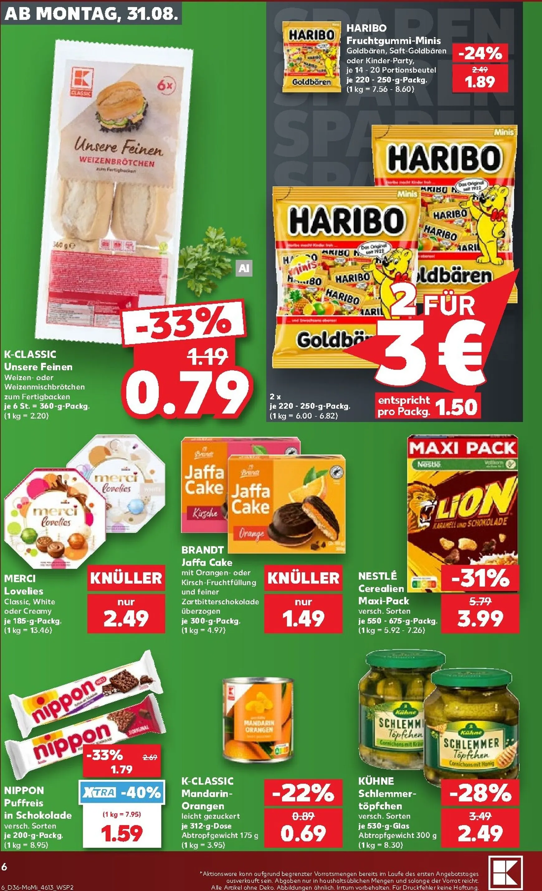 Kaufland - Richtig Sparen Prospekt – von Montag 31.08.2026 bis Mittwoch 02.09.2026 von 31. August bis 2. September 2026 - Prospekt seite 6