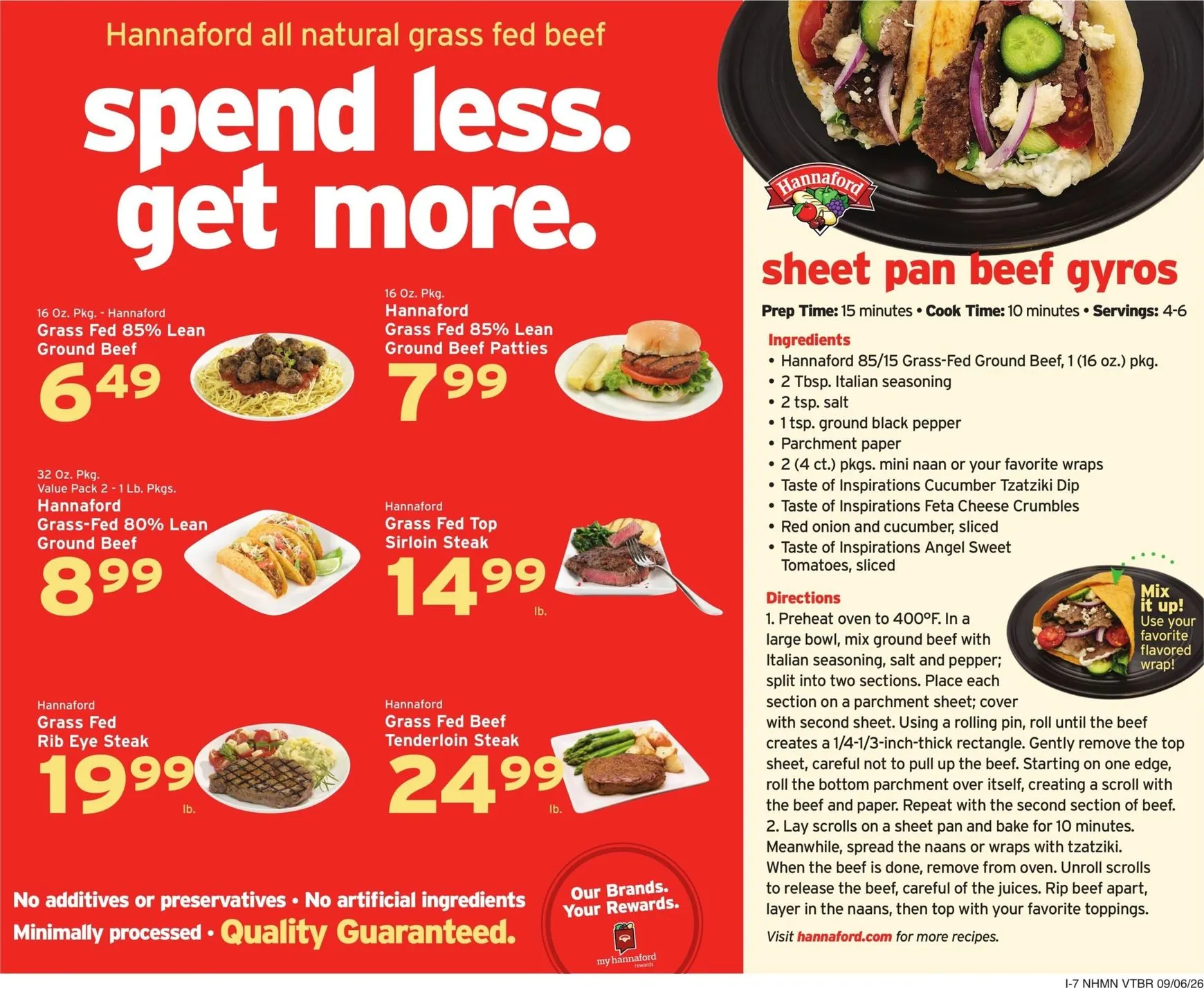 Weekly promotion Hannaford - Value that adds up. Fall into great prices. spanning from September 6 to September 12 2026 - Page 15 for Catalogue 365