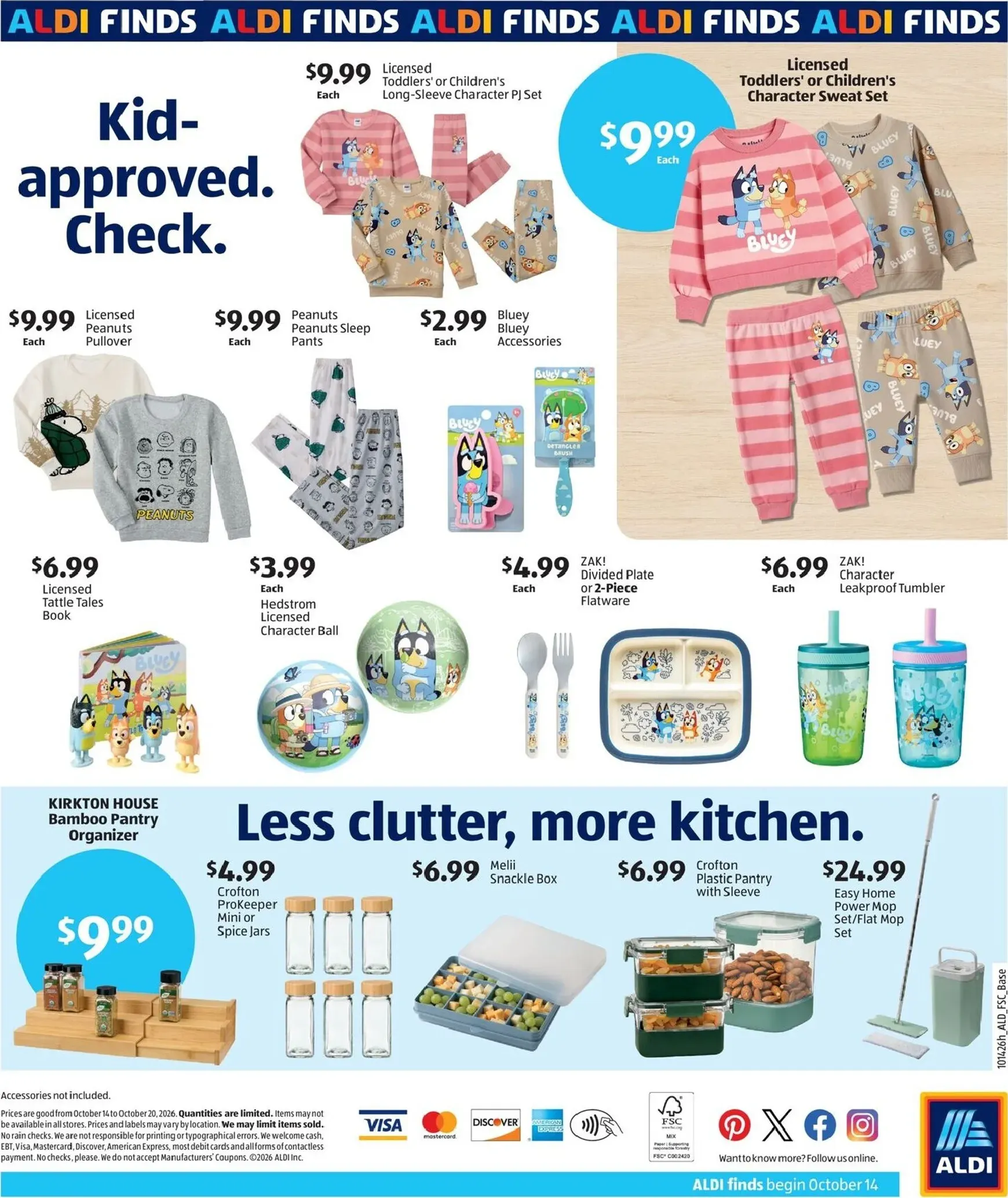 Weekly promotion ALDI - Sneak Peek flyer for next week from Wednesday 10/14/2026 to Tuesday 10/20/2026 spanning from October 14 to October 20 2026 - Page 2 for Catalogue 365