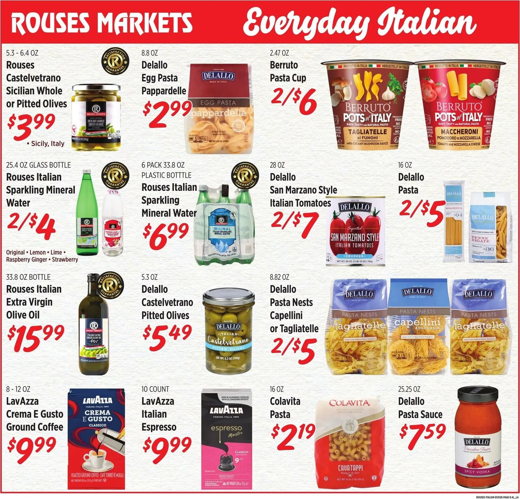 Weekly ad Current Rouses Markets - Italian Summer leaflet valid from Wednesday 05/27/2026 to Wednesday 07/01/2026 from May 27 to July 1 2026 - Page 8