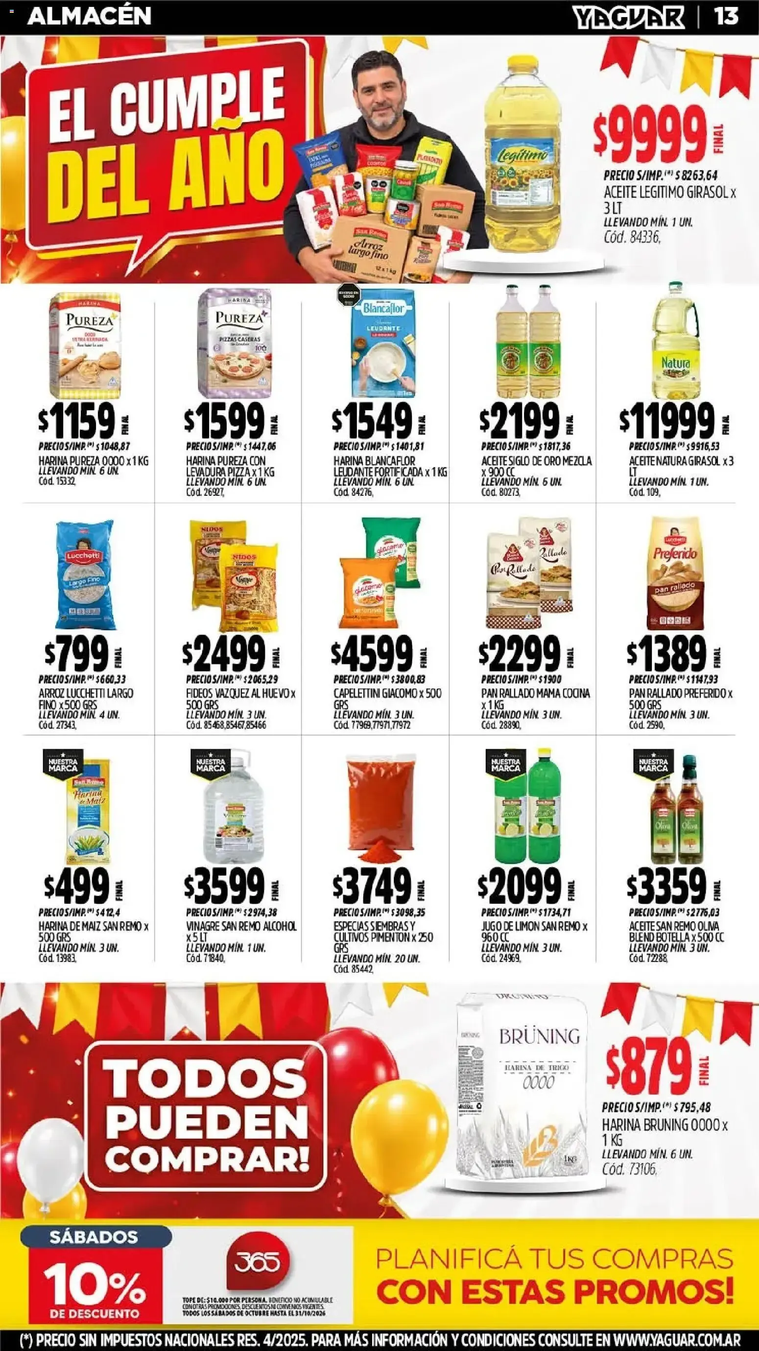 Ofertas de Yaguar Mayorista - El Cumple del Año 38 26 de octubre al 1 de noviembre 2026 - Página 14 del catálogo