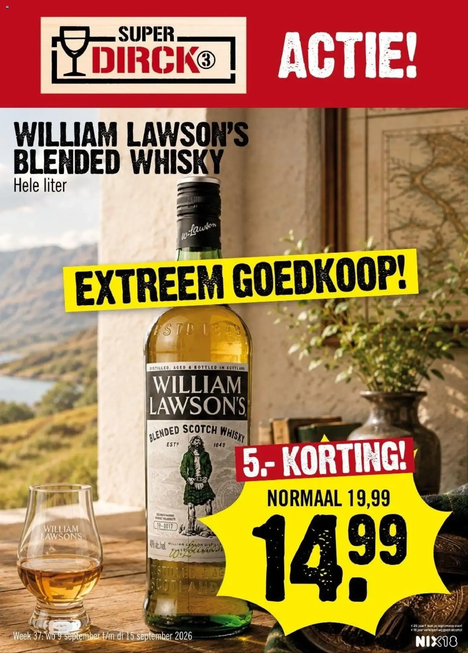 Super Dirck - William Lawson's Blended Whisky Actie van 9 september tot 15 september 2026 - Folder pagina 1