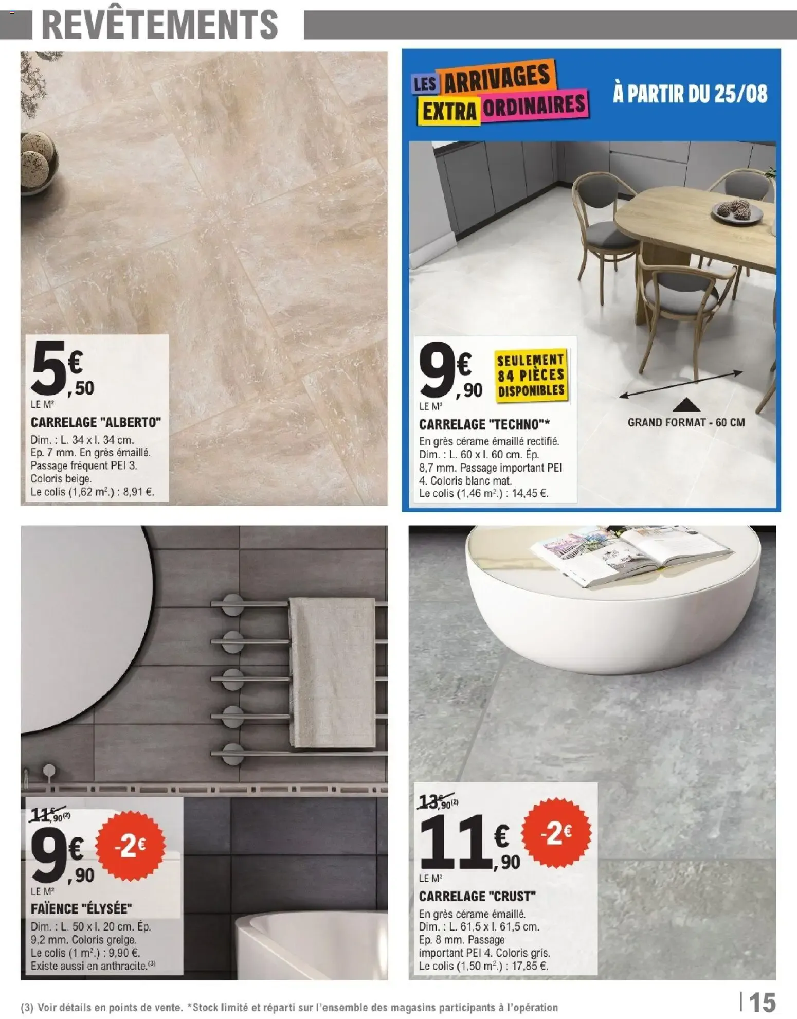 Brico E.Leclerc Arrivages bricolage à partir du 25/08/2026 - promo en ligne du 25 août au 12 septembre 2026 - Catalogue page 15