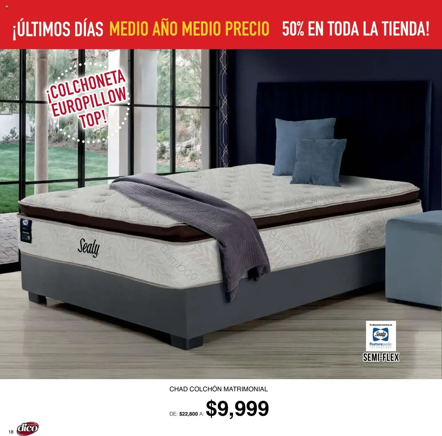 Catálogo de Muebles Dico: ¡Últimos Días! Medio Año Medio Precio, 50% en toda la tienda 1 de octubre al 6 de octubre 2026 - Pagina 18