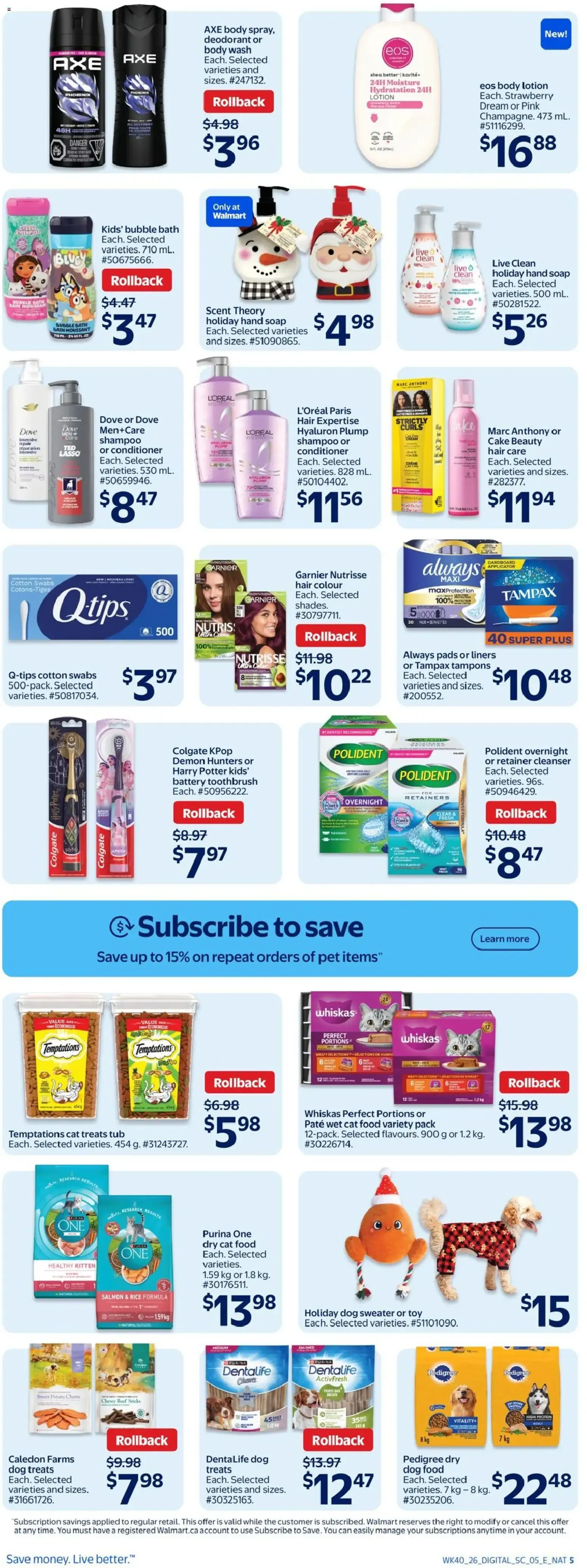 Walmart weekly flyer from Oct 29, 2026 > weekly specials & deals from October 29 to November 4 2026 - flyer page 8