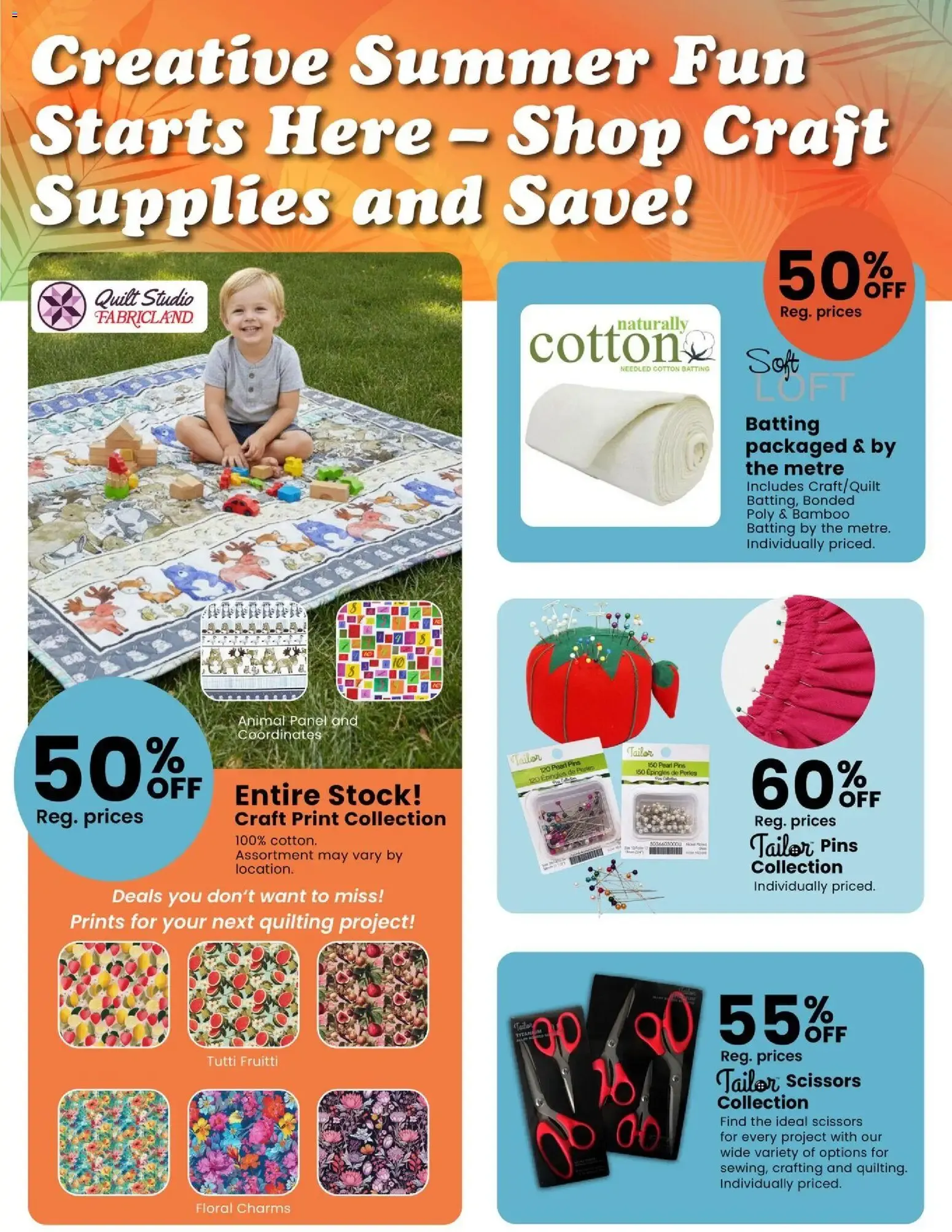 Fabricland Blowout Sale & Summer Splash Savings from July 2 to July 31 2026 - flyer page 11