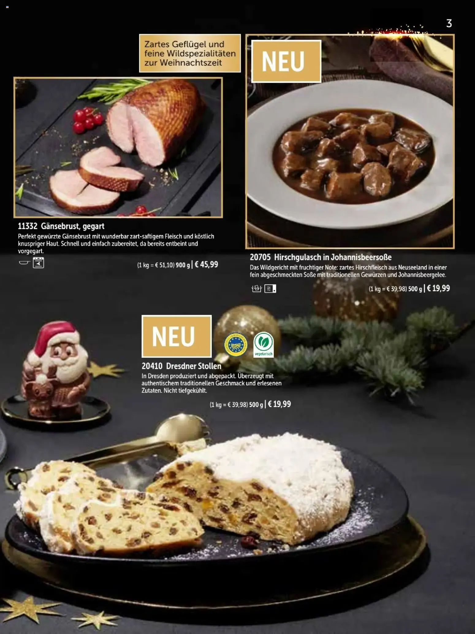 Bofrost Weihnachten von 26. Oktober bis 23. Dezember 2026 - Prospekt seite 3
